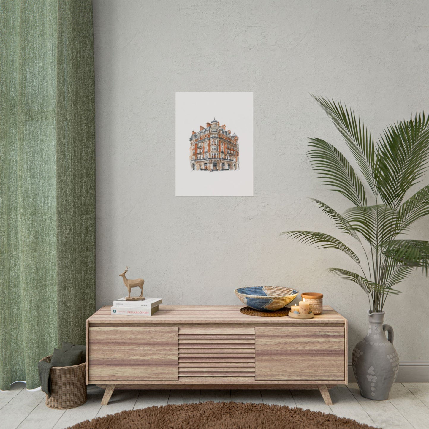 Elegant Architectural Rolled Posters, Art Prints for Home Decor, Gift for Housewarming, Wall Art for Living Room, Unique Art Decor