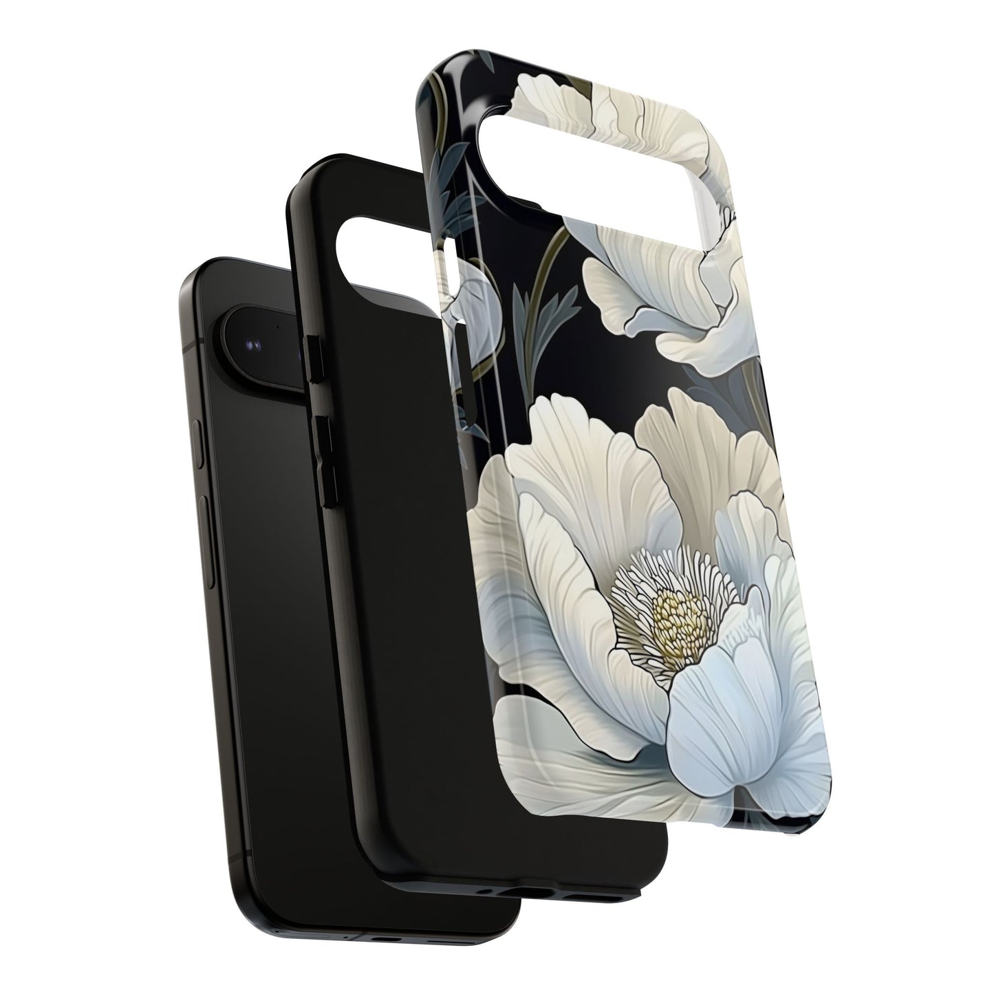 Floral Phone Case, Tough Cases for Women, Stylish Phone Cover, Floral Design Phone Protector, Nature Inspired Tech Accessories