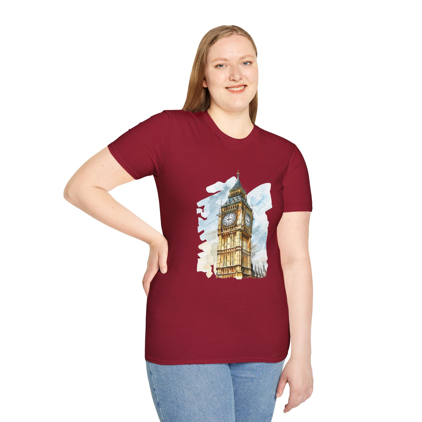 Unisex Softstyle T-Shirt - Timeless Icon - The UK’s Famous Clock Tower
