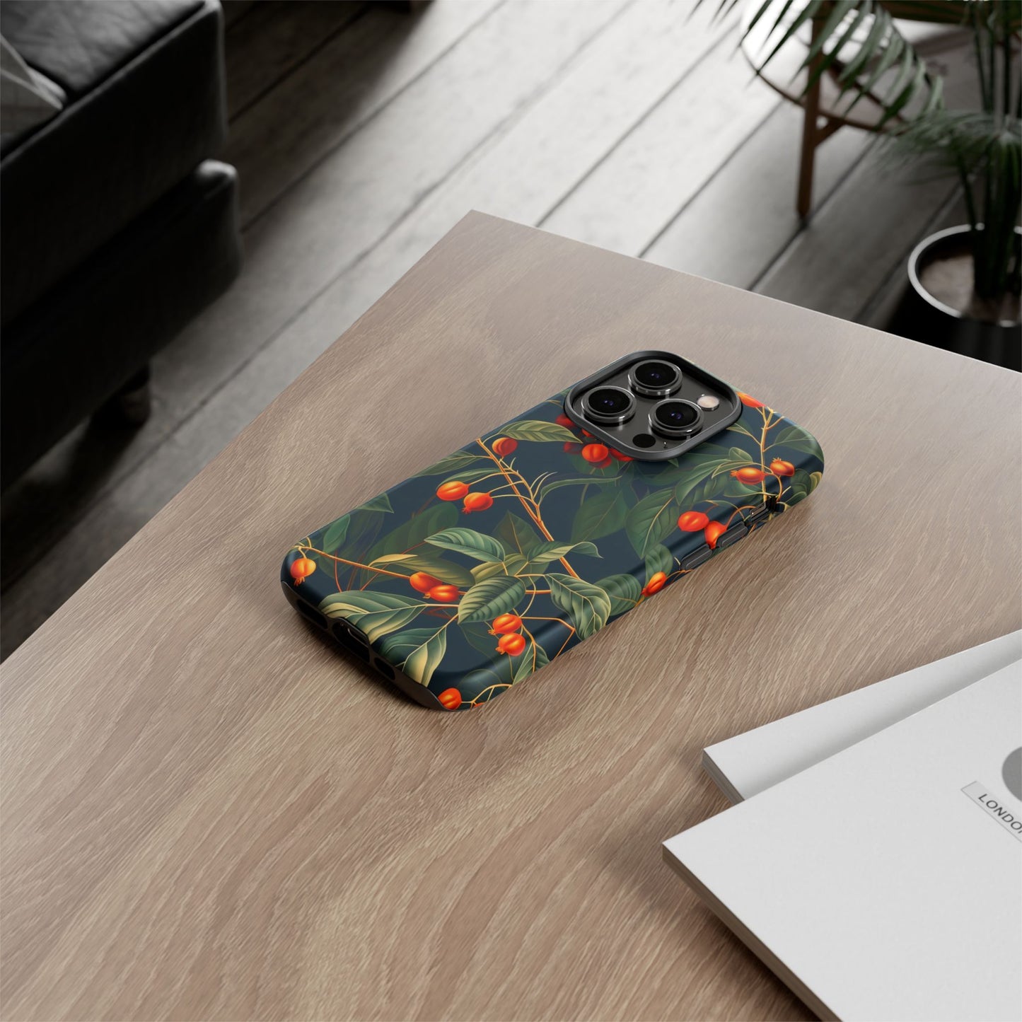 Tough Cases, Floral Phone Case, Nature-Inspired Tech, Unique Gift, Phone Accessory, Botanical Design, Fall Vibes