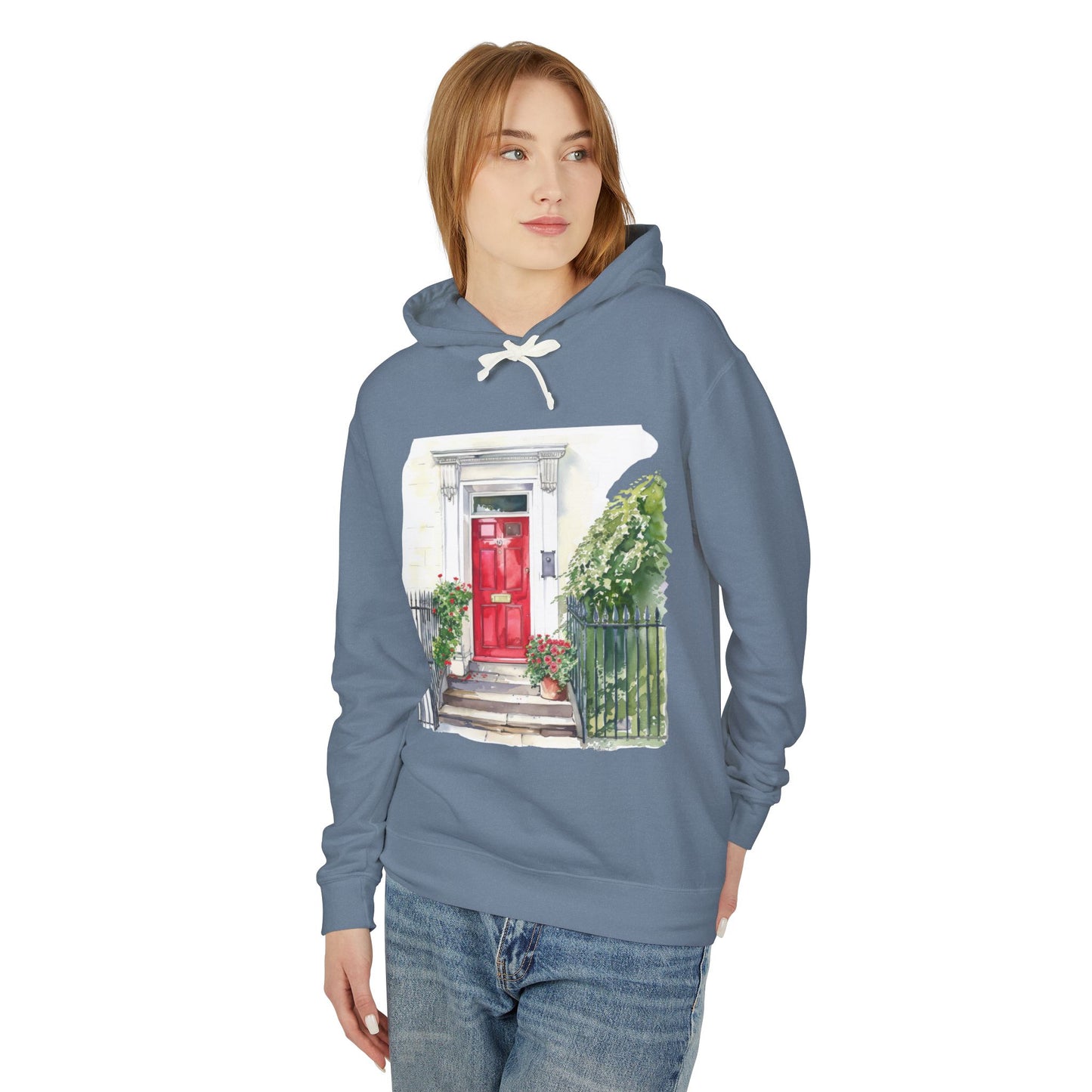 Unisex Lightweight Hooded Sweatshirt - England Aesthetics - Embracing Classic British Charm and Style