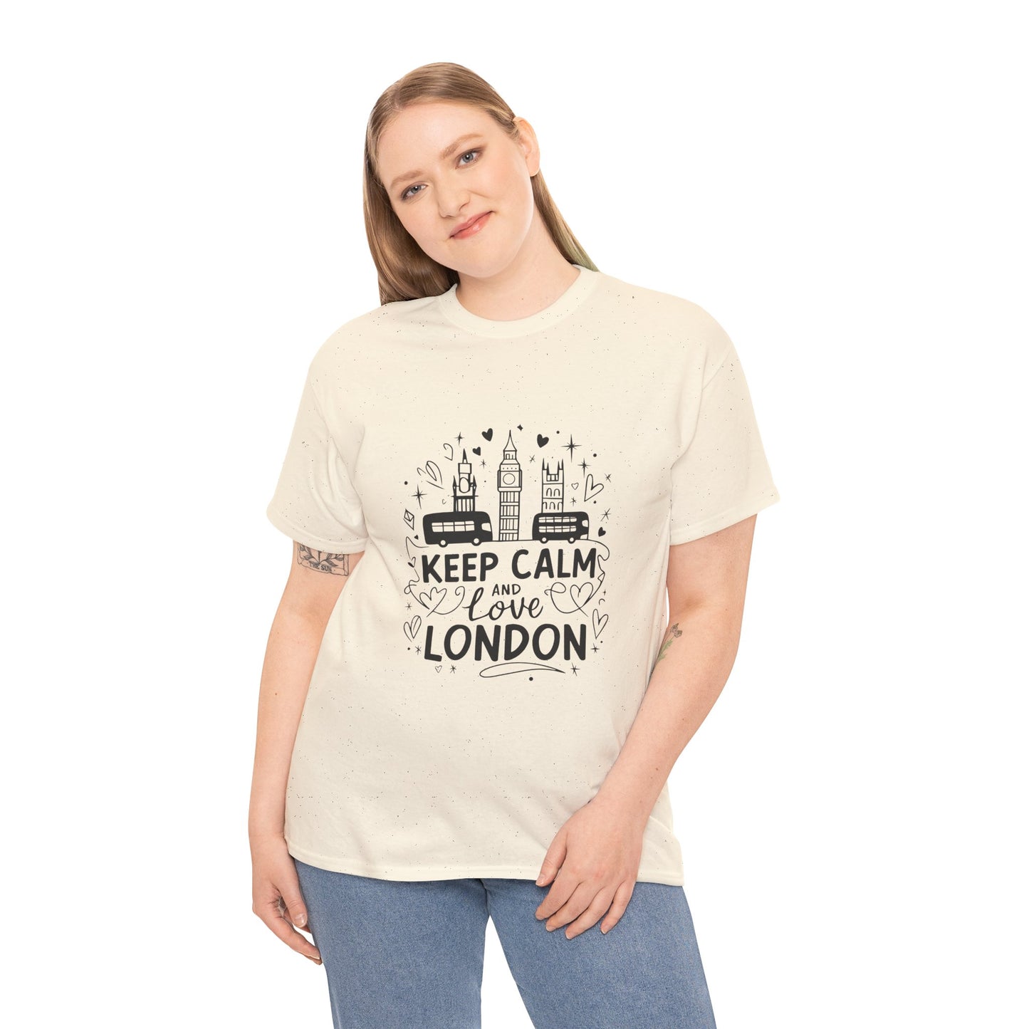 Unisex Heavy Cotton Tee - Keep Calm and Love London
