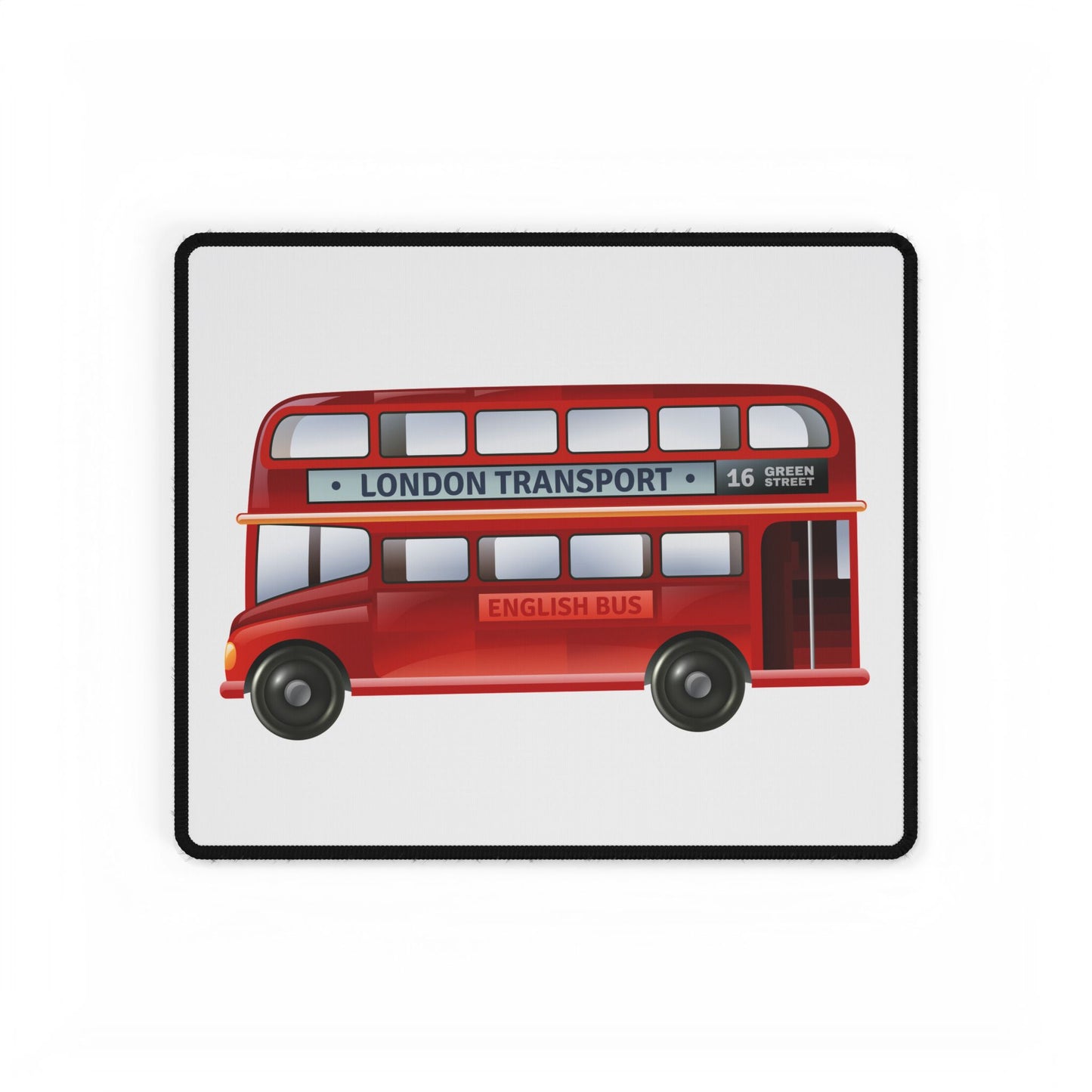 London Transport Bus Desk Mat - Stylish Office Decor, Gaming Mat, Workstation Accessory, Gift for Kids & Adults