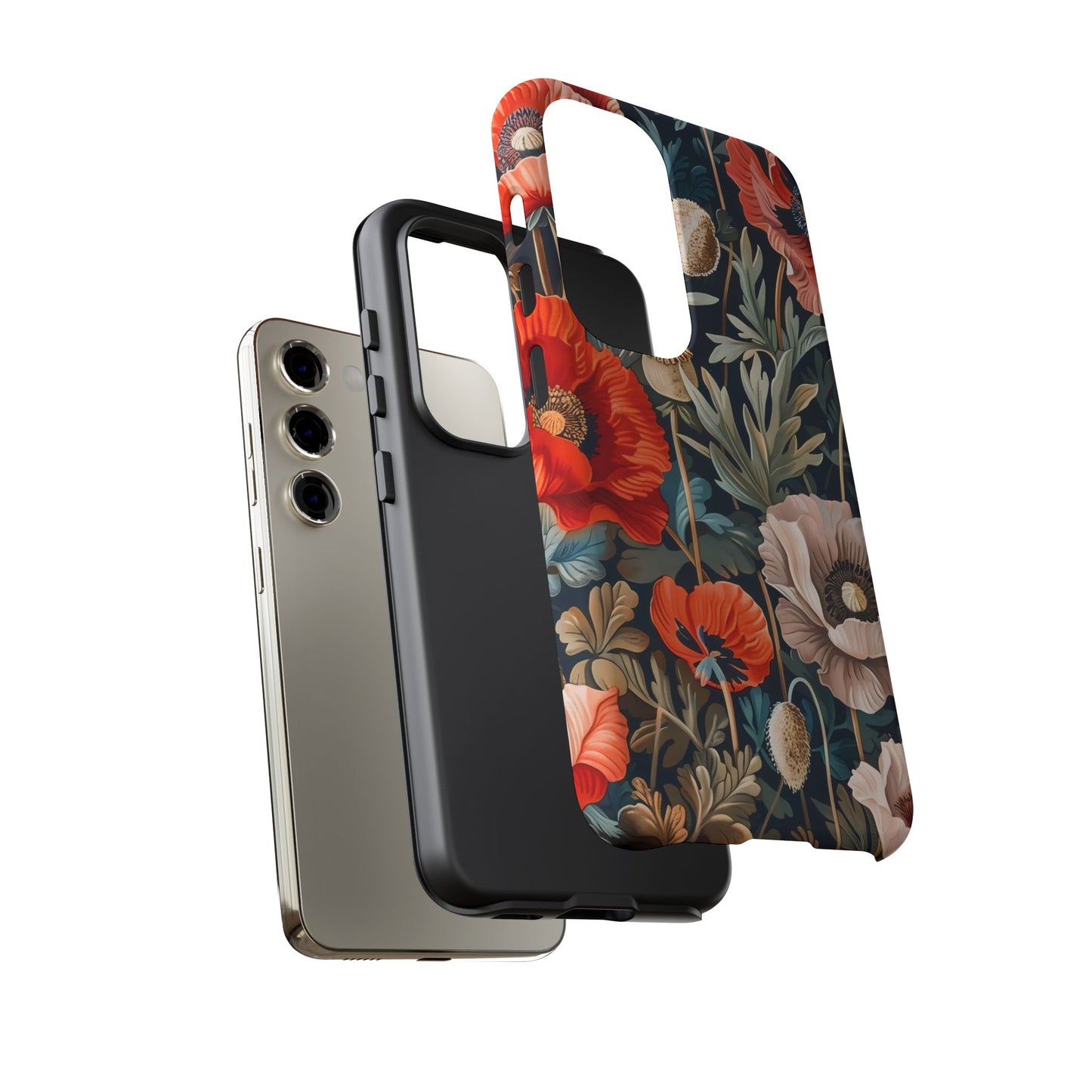 Floral Phone Case - Tough Cases, Flower Design, Chic Tech Accessories, Stylish Gifts, Unique Phone Protectors