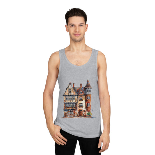 Unisex Softstyle™ Tank Top - Quintessential British House