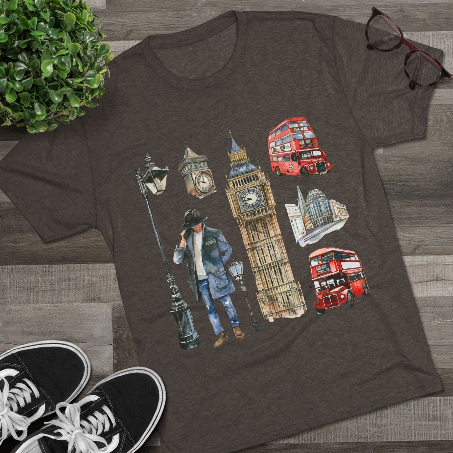 Vintage England Iconic Unisex Tri-Blend Crew Tee