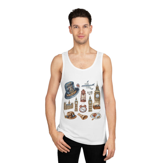 Unisex Softstyle™ Tank Top - Nostalgic England Icons Collection
