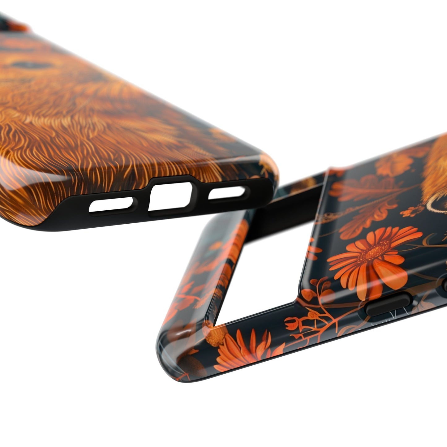 Capybara Phone Case, Floral Phone Cover, Tough Case for Animal Lovers, Unique Gift, Cute and Functional, Nature Inspired Design
