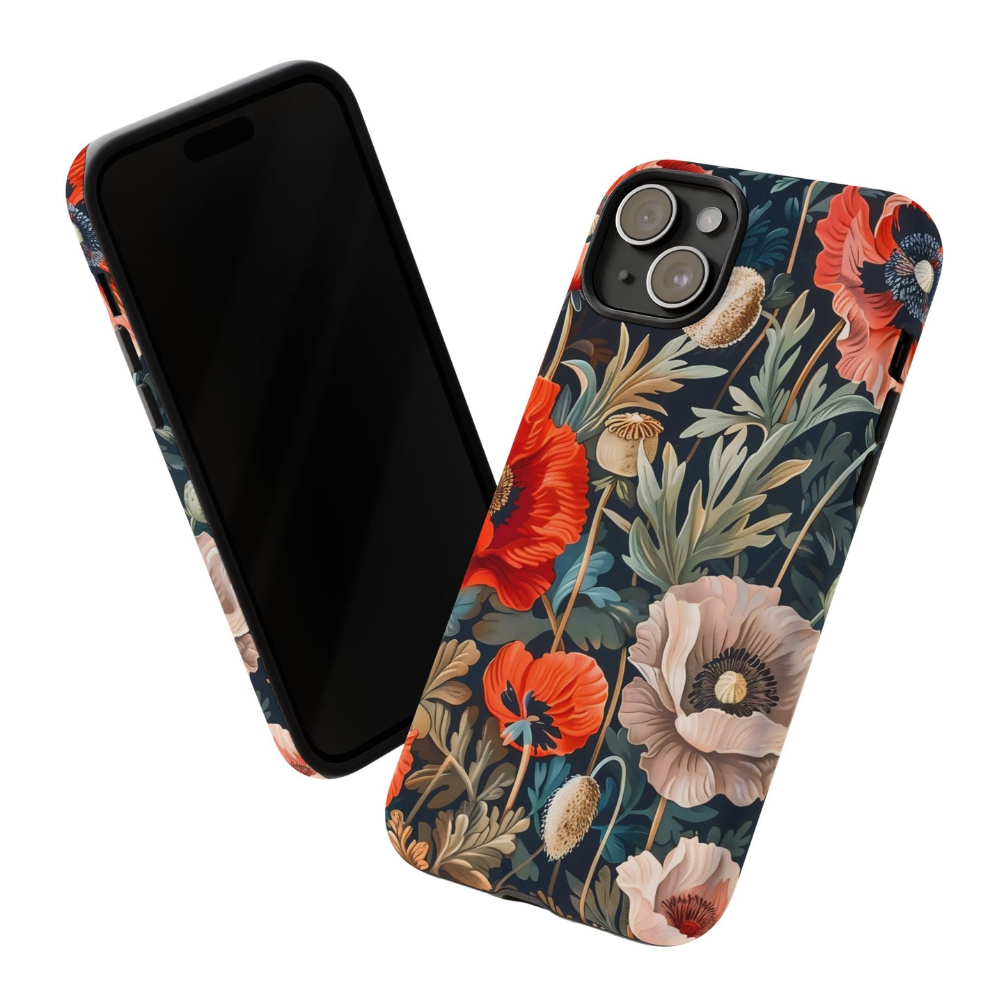 Floral Phone Case - Tough Cases, Flower Design, Chic Tech Accessories, Stylish Gifts, Unique Phone Protectors