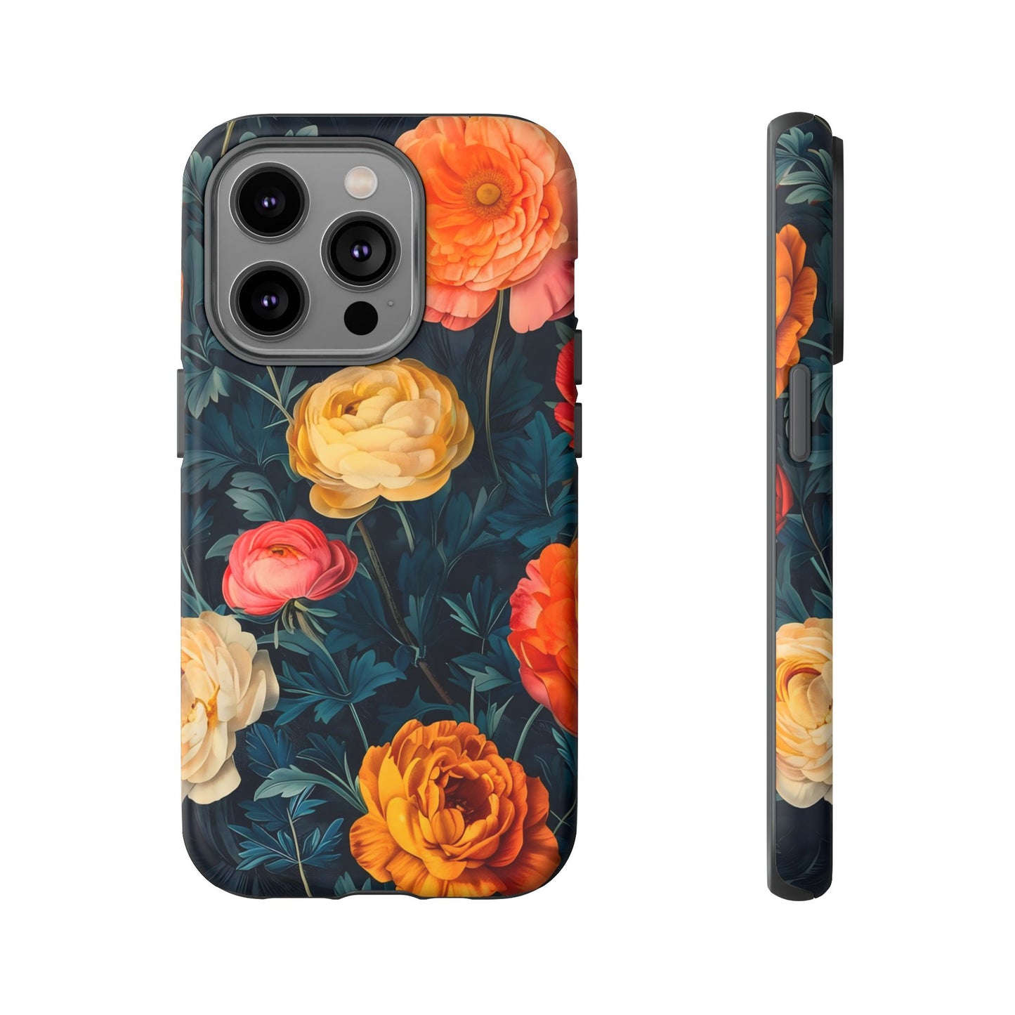 Floral Phone Case - Tough Cases, Stylish Protection, Gift for Flower Lovers, Customizable Cover, Floral Design Mobile Accessory