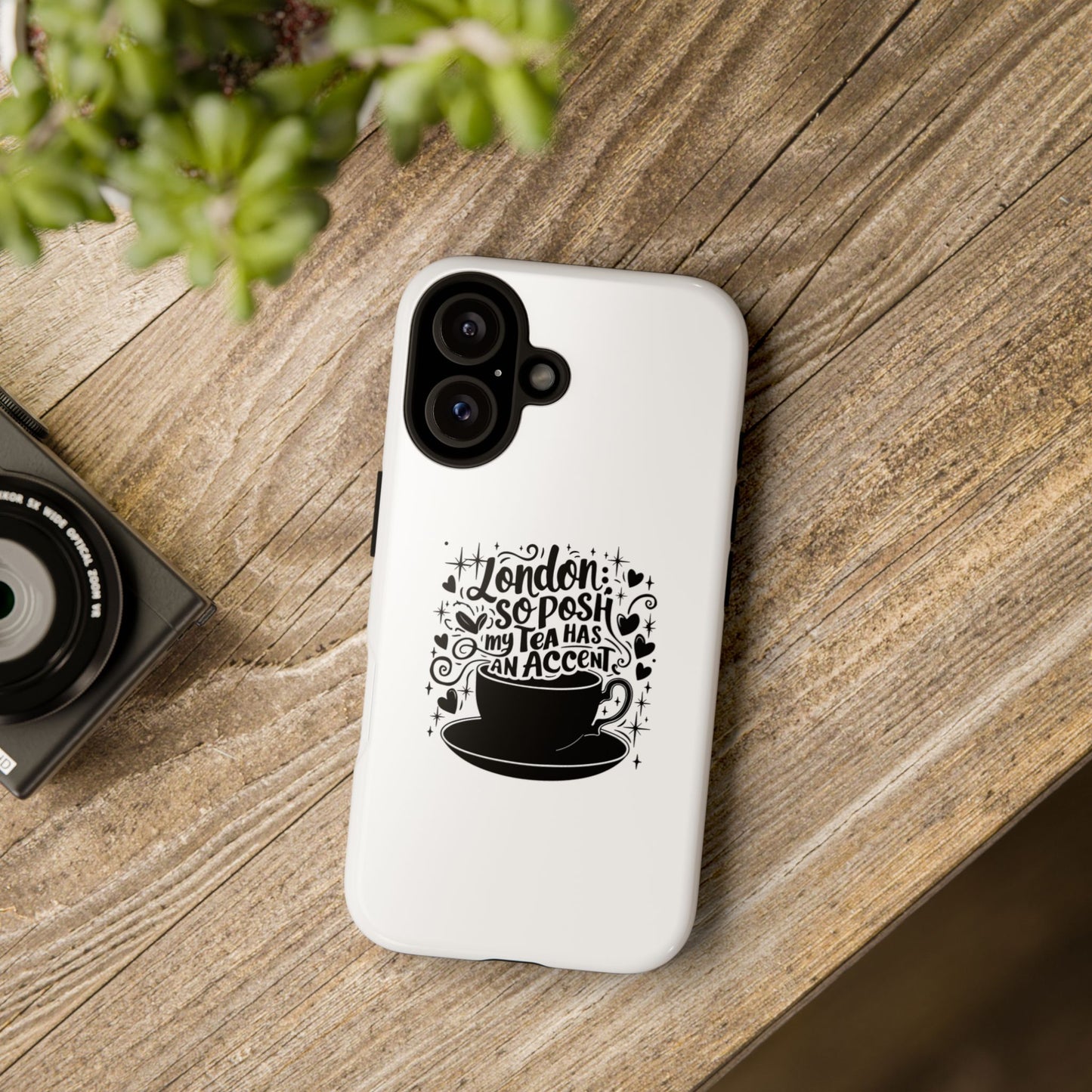 Posh Tea iPhone Case - London Accent Design