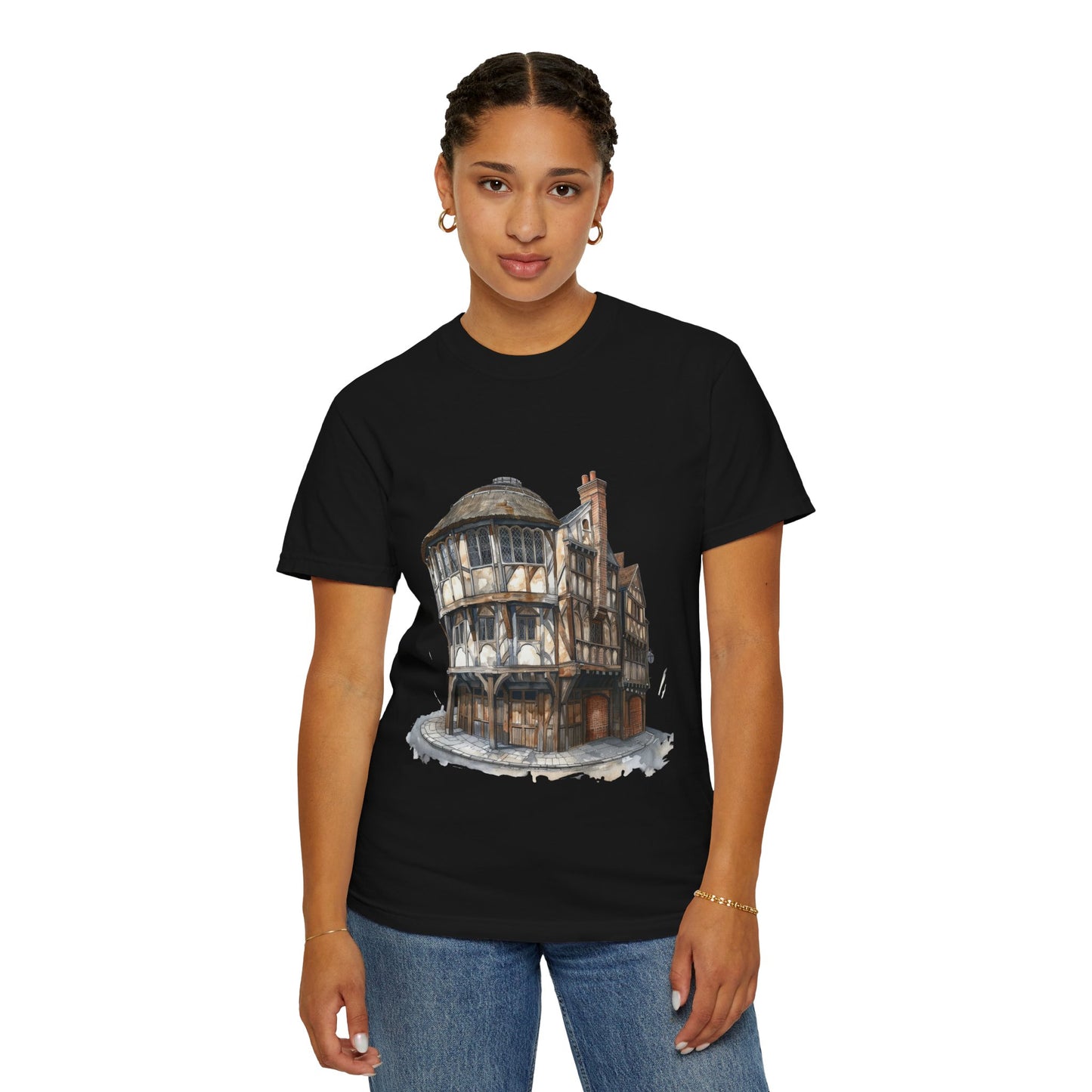 Unisex Garment-Dyed T-shirt - Cheers to Tradition - The Classic British Pub