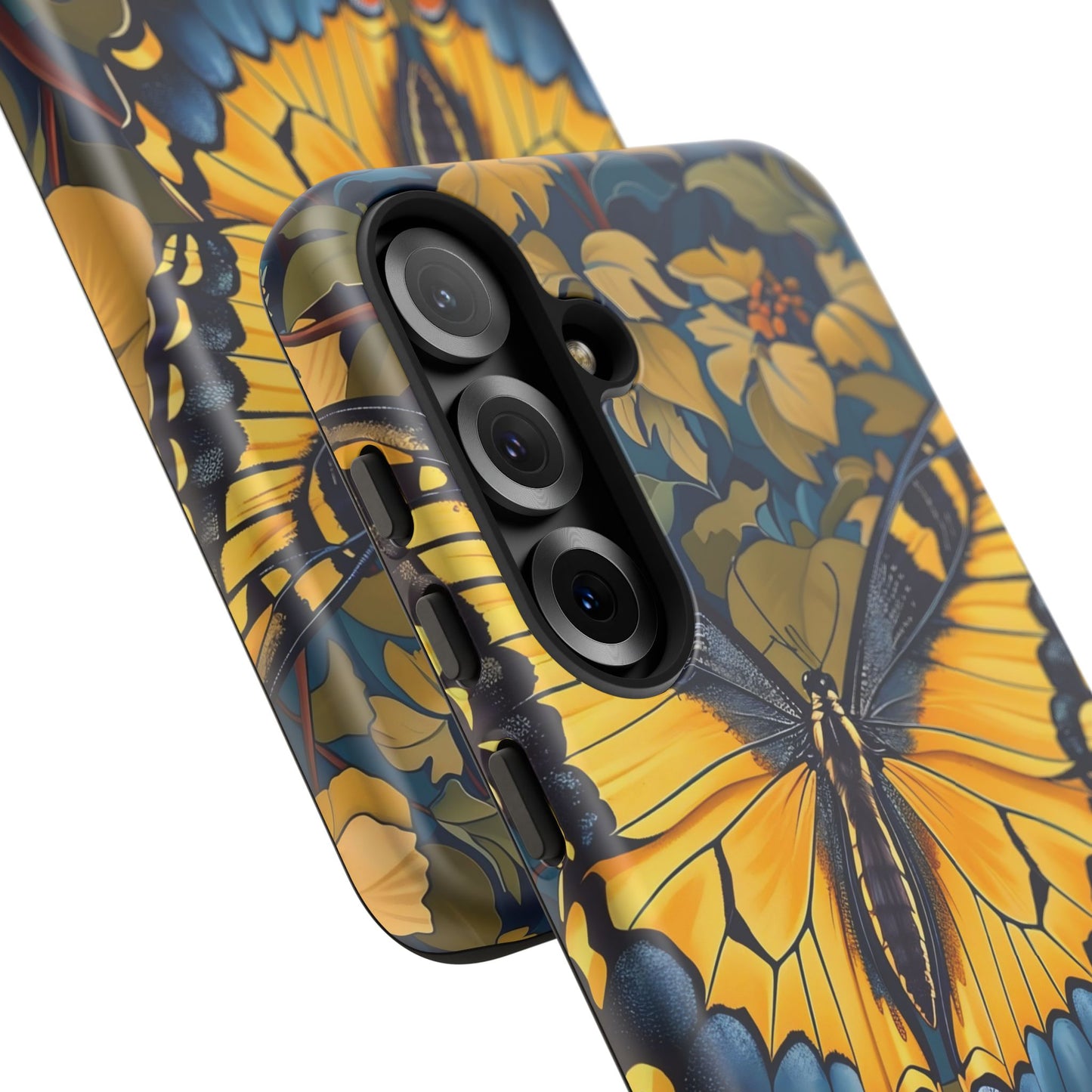 Colorful Butterfly Phone Case, Floral Design, Tough Cases, Protective Cover, Gifts for Nature Lovers, Birthday Present