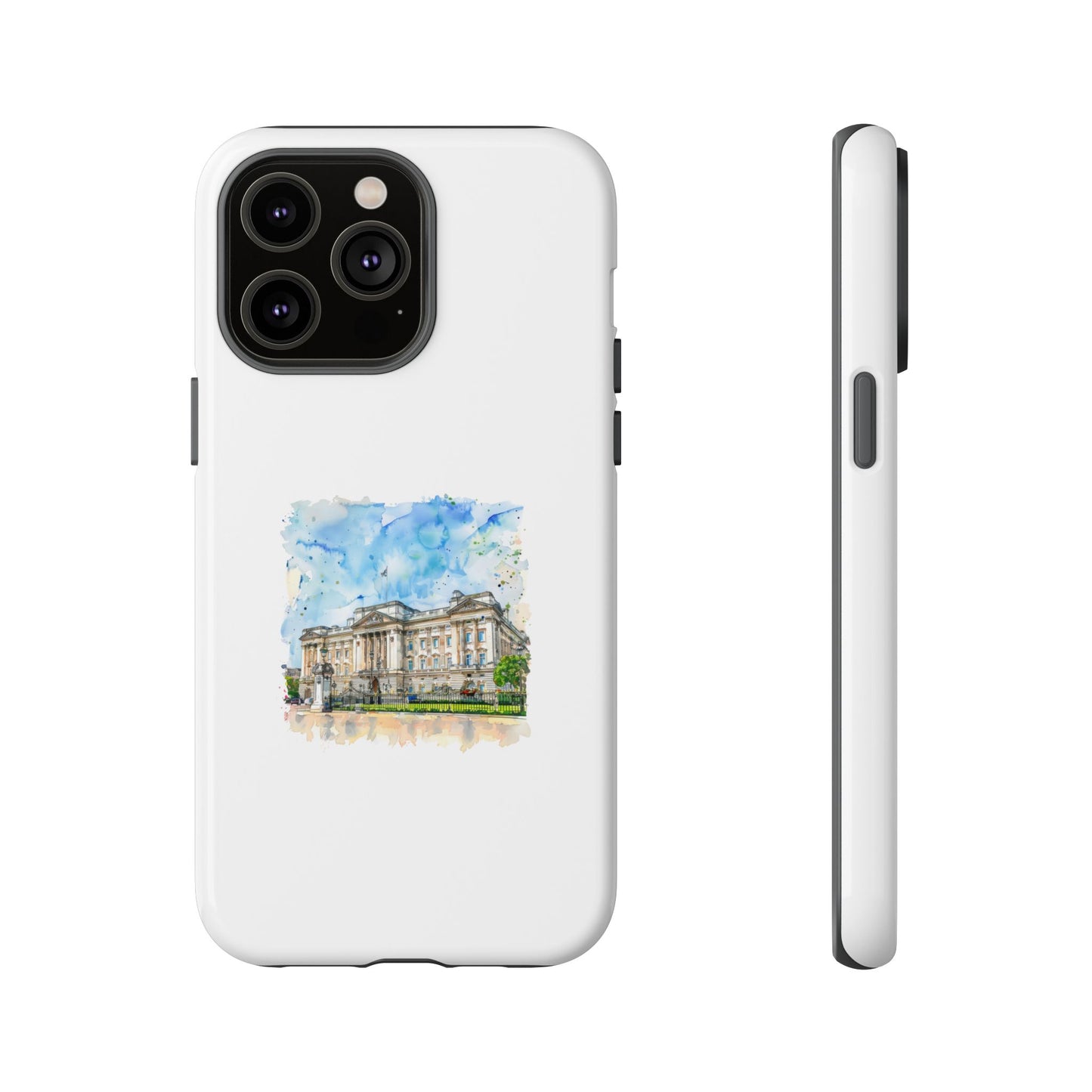 Artistic Phone Case - Watercolor Architecture Design