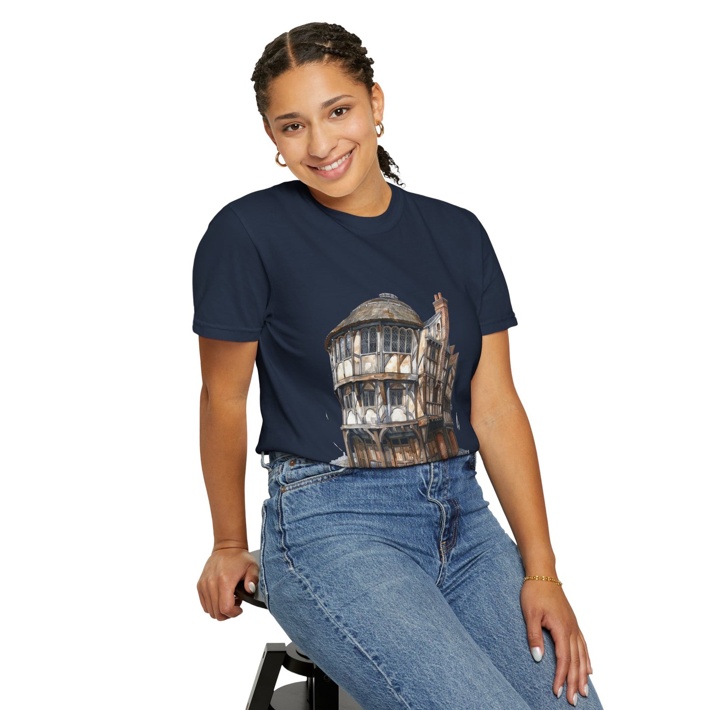 Unisex Garment-Dyed T-shirt - Cheers to Tradition - The Classic British Pub