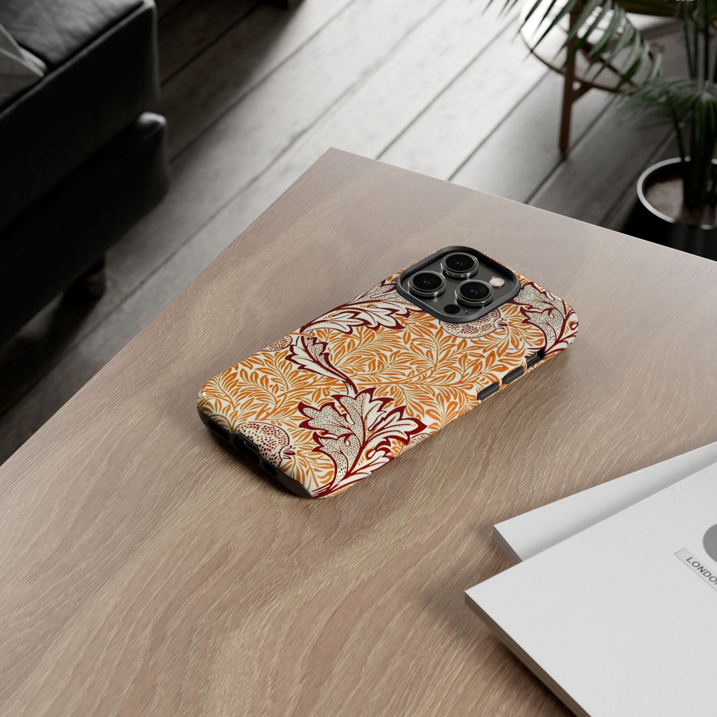Stylish Phone Case, Tough Cases with Floral Design, Protective Cover, Gift for Her, Cute Phone Accessory