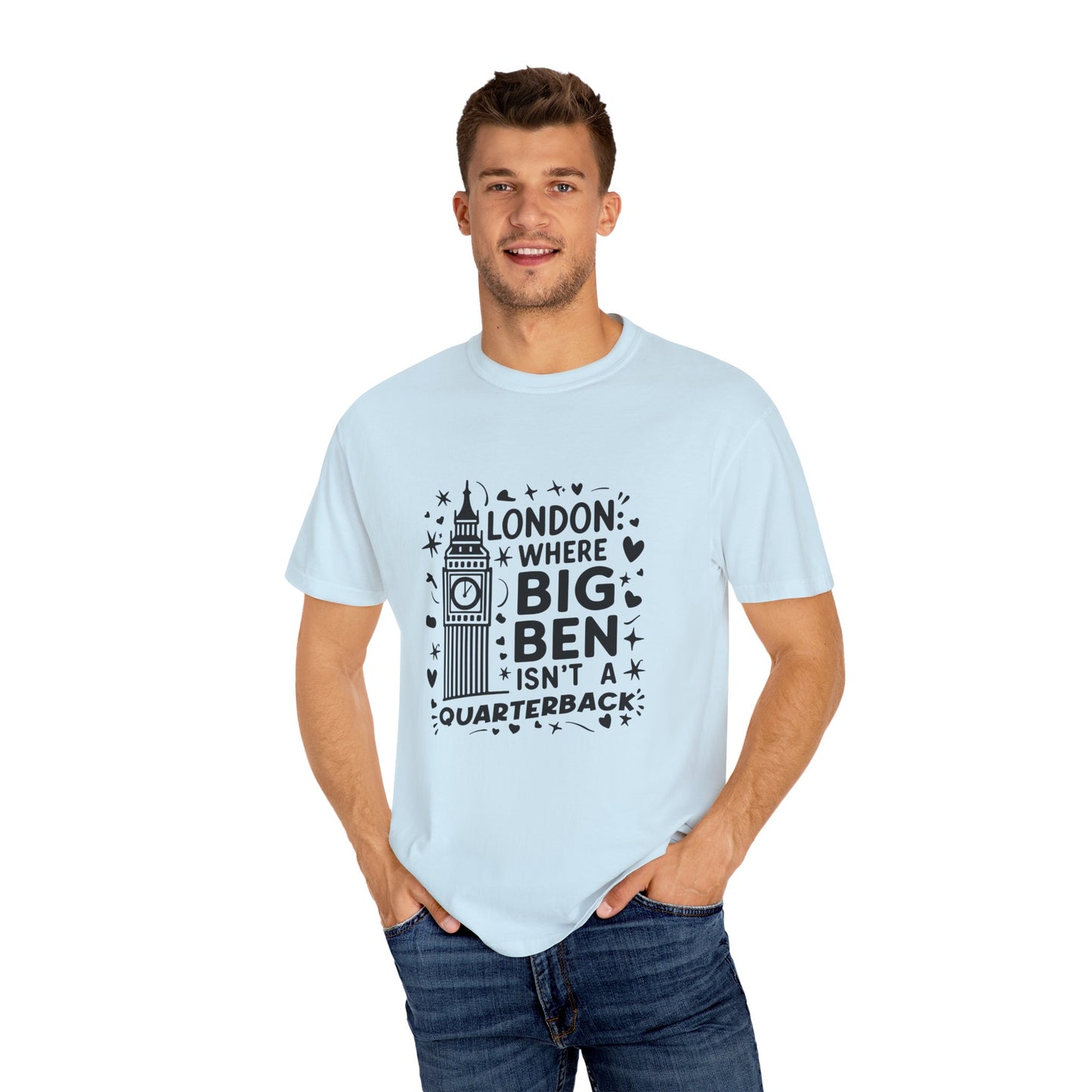 London's Big Ben Unisex Garment-Dyed T-shirt