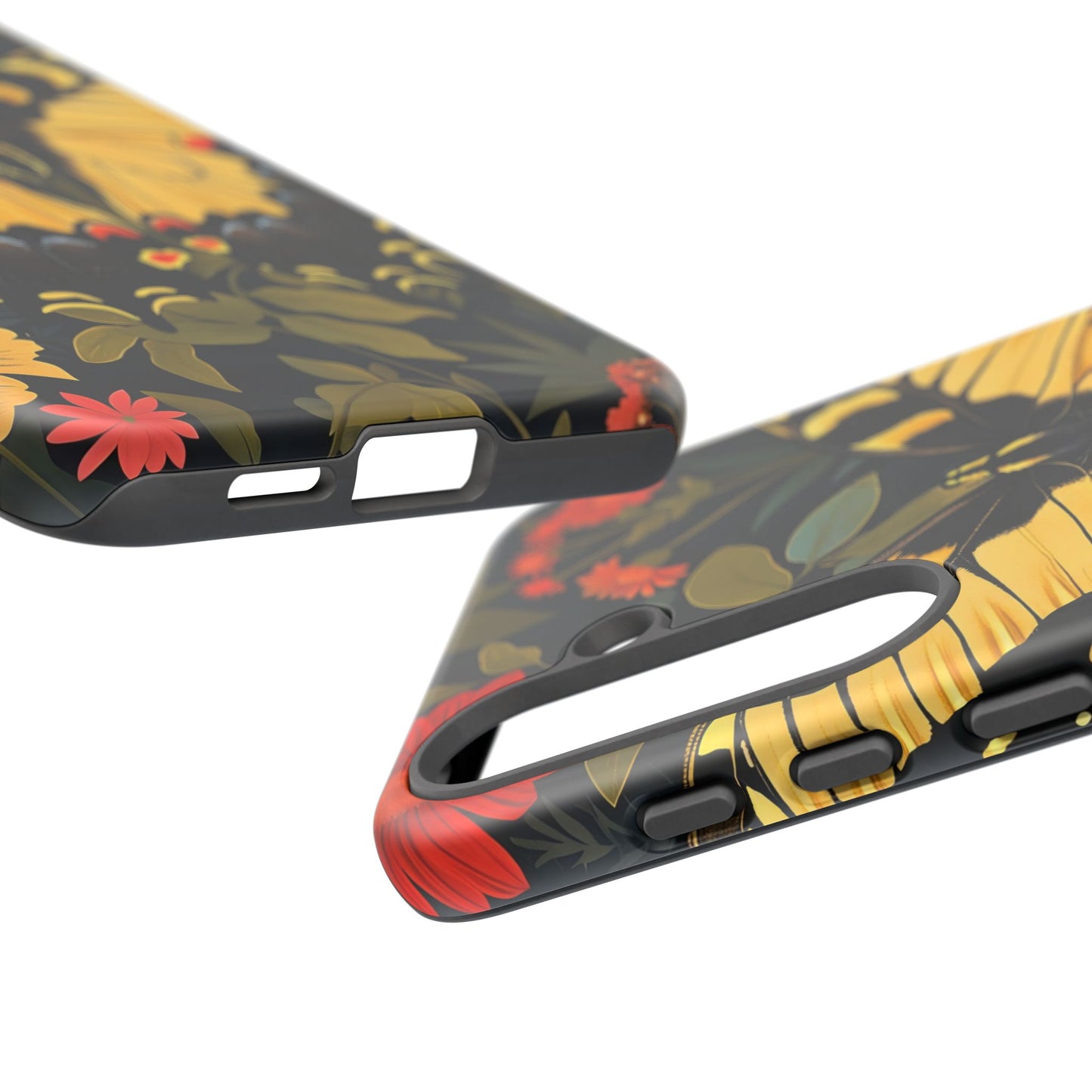 Butterfly Floral Phone Case, Tough Cases with Vibrant Design, Protective Cover for Nature Lovers, Gift for Her