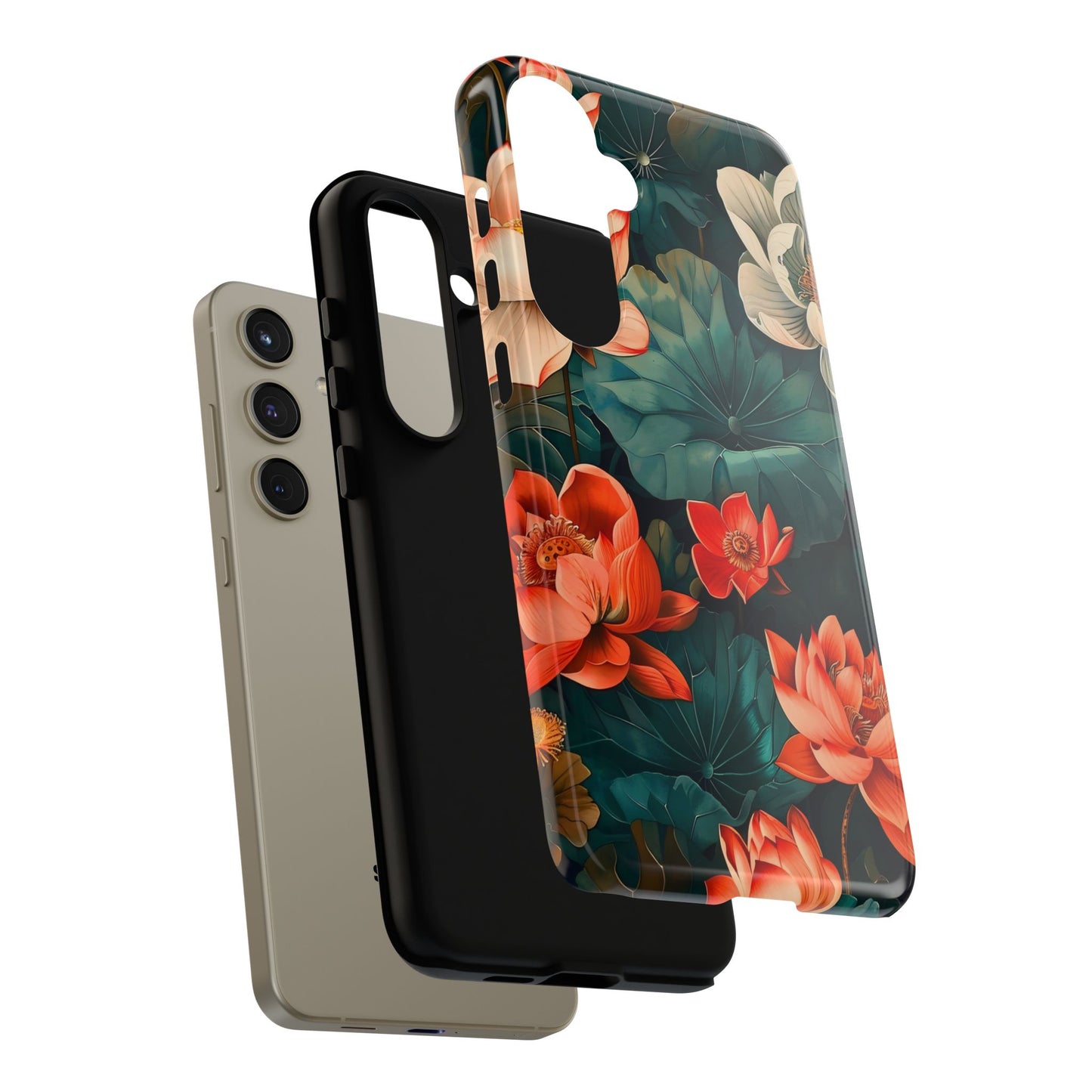 Flower Phone Case, Floral Phone Cover, Tough Case for Floral Lovers, Gift for Her, Stylish Tech Accessories