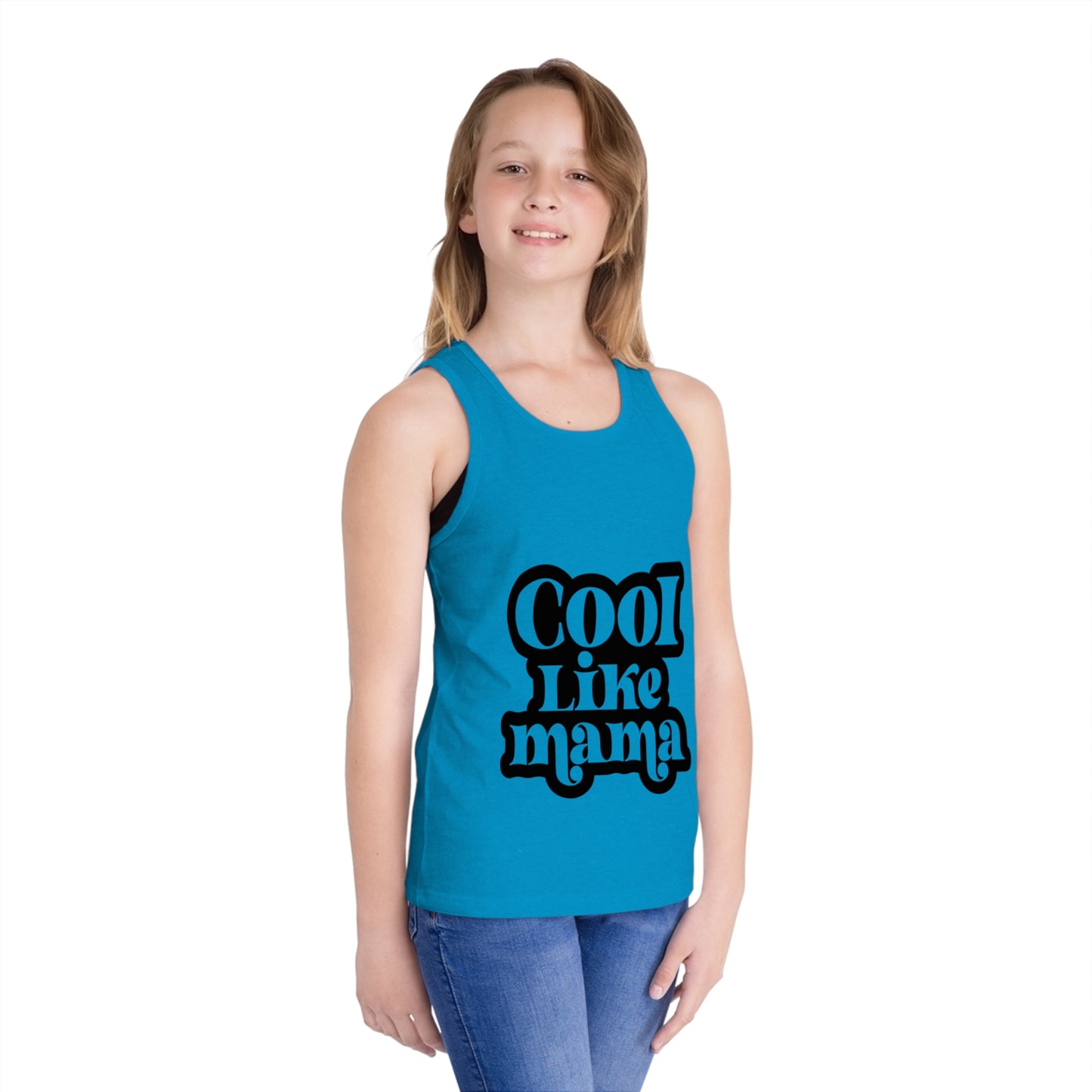 Cool Like Mama Kids Jersey Tank Top - Fun Trendy Summer Apparel