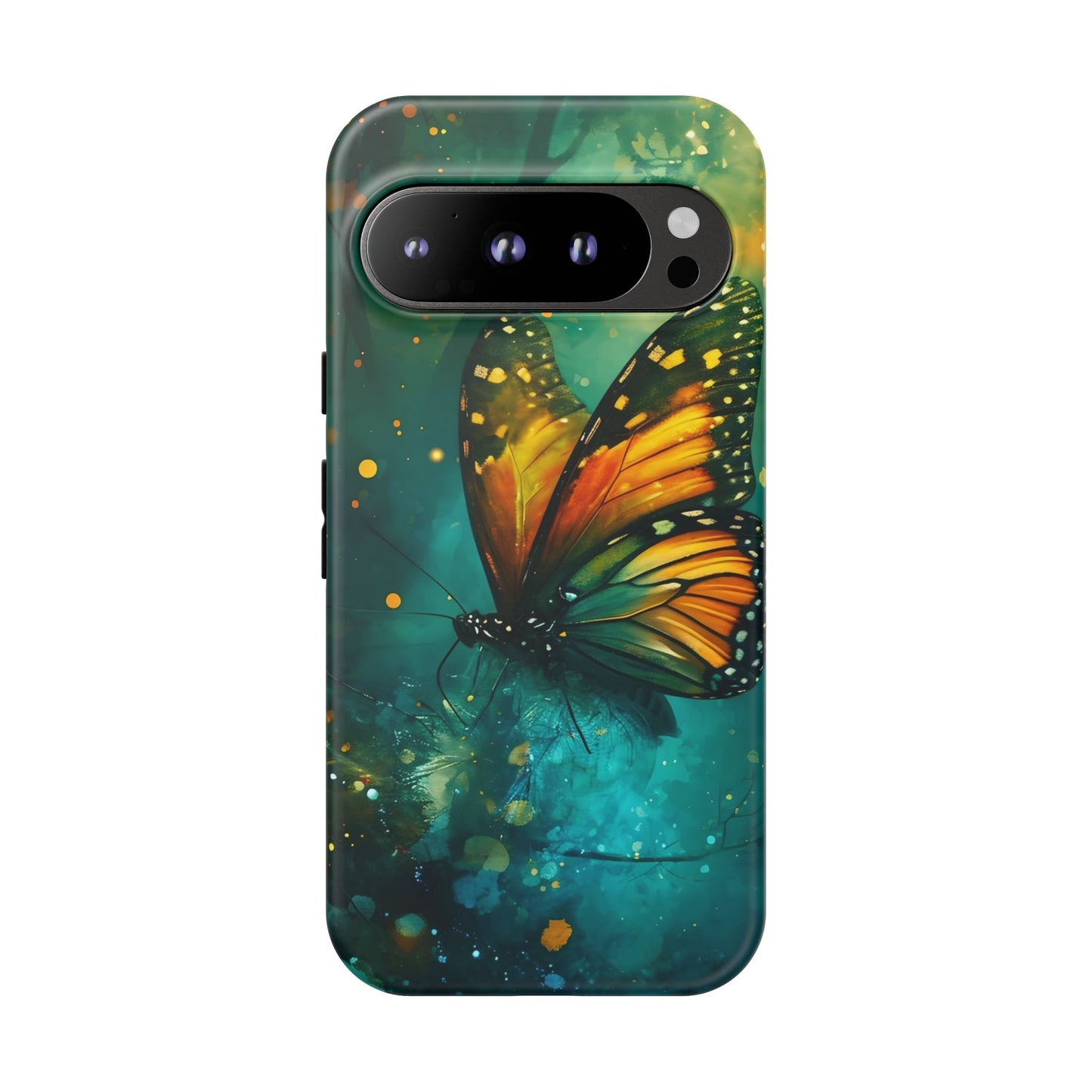 Colorful Butterfly Phone Case, Tough Cases for iPhone and Samsung, Cute Tech Accessories, Nature Lovers Gift, Vibrant Floral Design