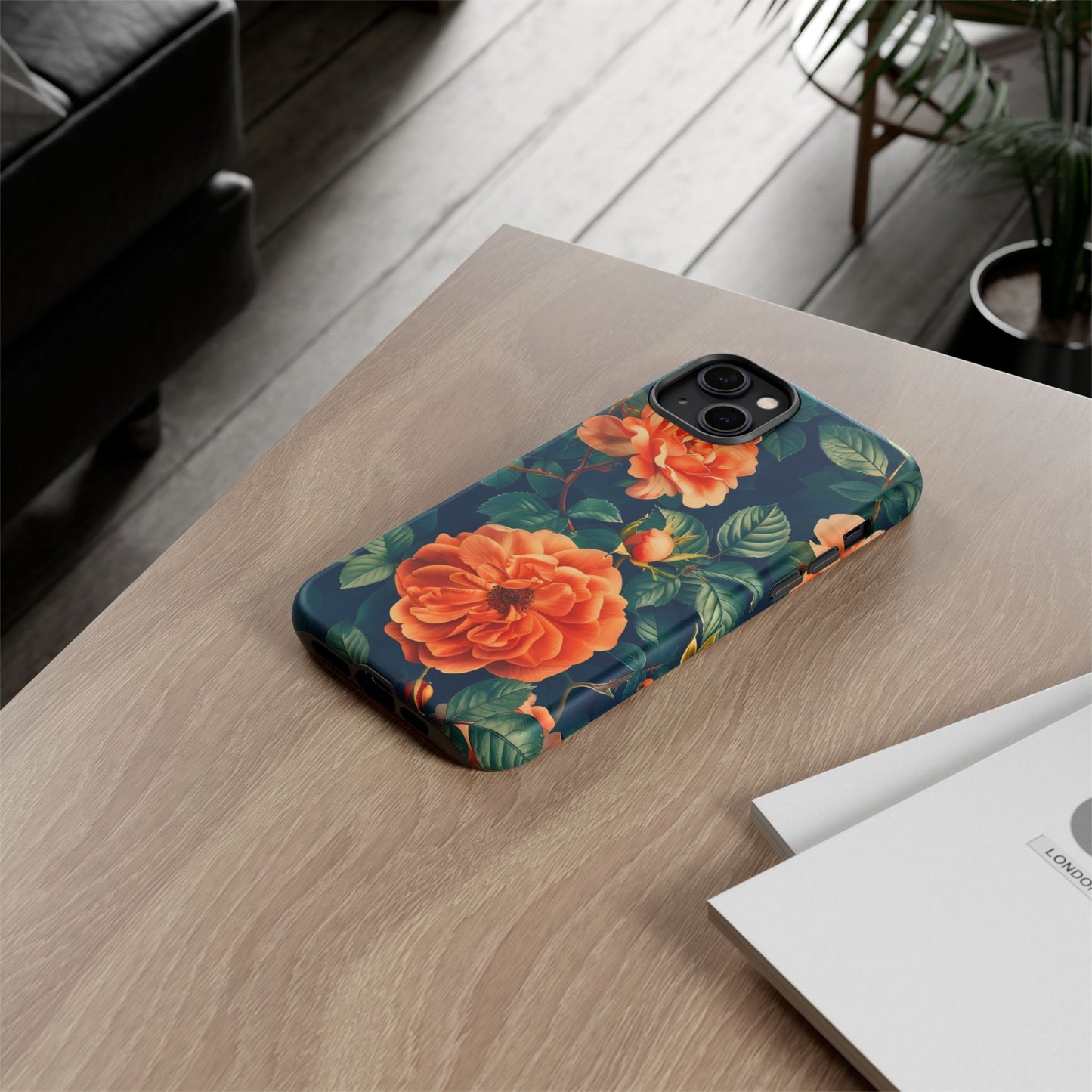 Floral Phone Case, Tough Cases for Nature Lovers, Botanical Design, Phone Protection, Gift for Her, Trending Floral Accessories