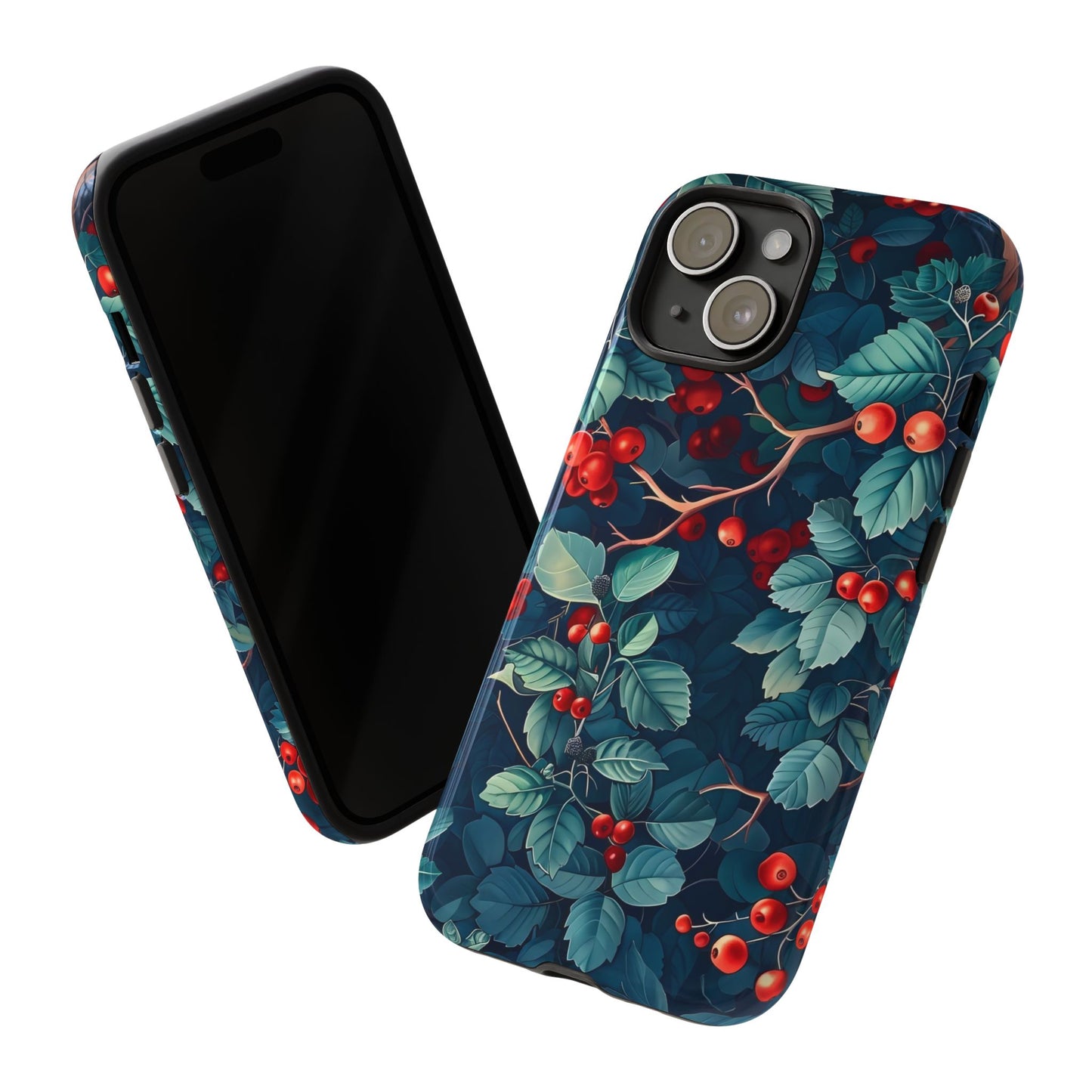 Berry Blossom Phone Case - Nature Lover's Gift, Floral Design, Cute Accessory for Spring, Unique Tech Cover, Perfect for Holidays