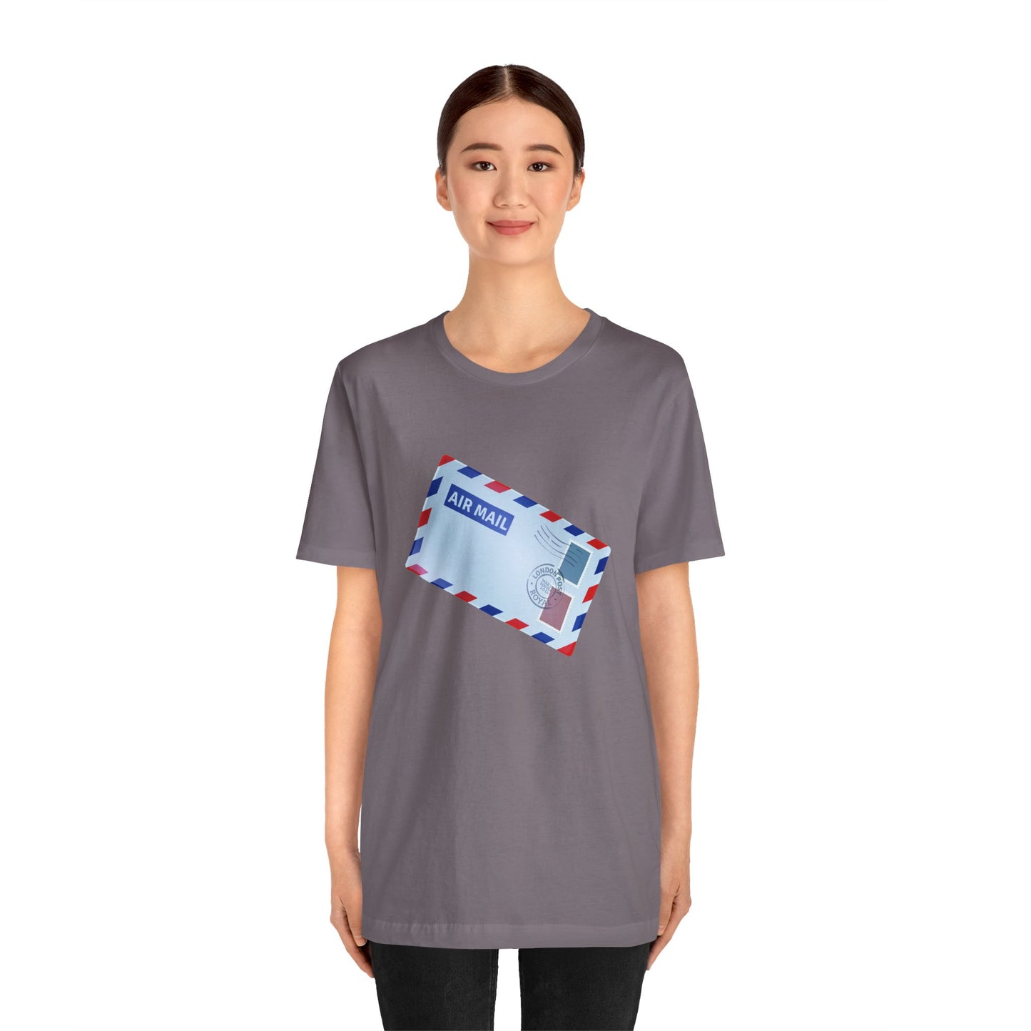 Unisex Jersey Short Sleeve Tee - Vintage British Air Mail - Classic Postal Design