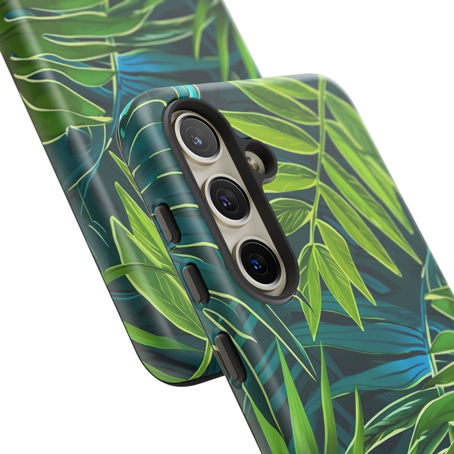 Tropical Phone Case - Durable Green Leaf Design, Eco-Friendly Gift, Trendy Accessory, Nature Lover's Case, Summer Vibes