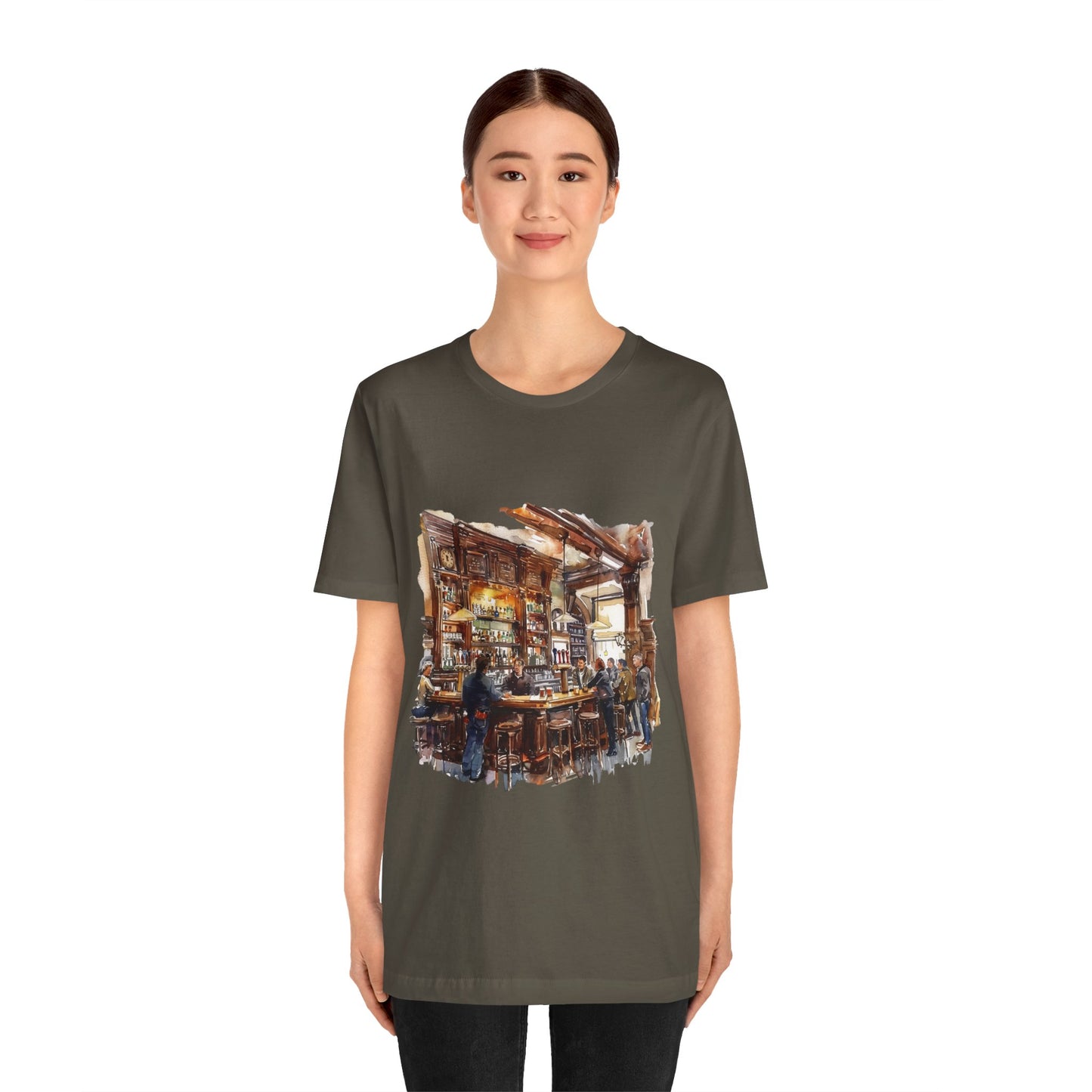 Unisex Jersey Short Sleeve Tee - Pints and Stories - Life at a British Pub