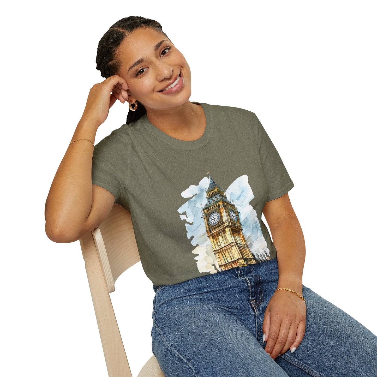 Unisex Softstyle T-Shirt - Timeless Icon - The UK’s Famous Clock Tower