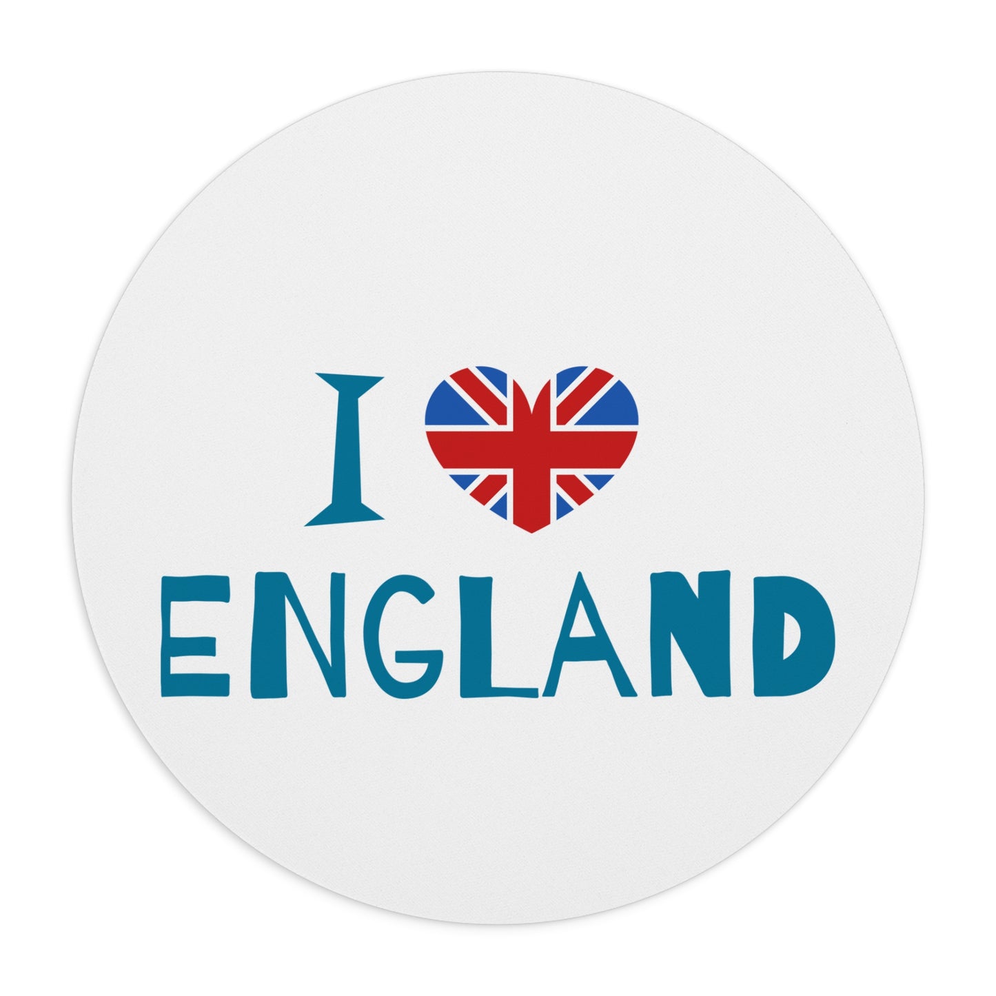 I Love England Mouse Pad, British Pride Desk Accessories, Gift for England Lovers, Office Supplies, Travel Inspired Gifts