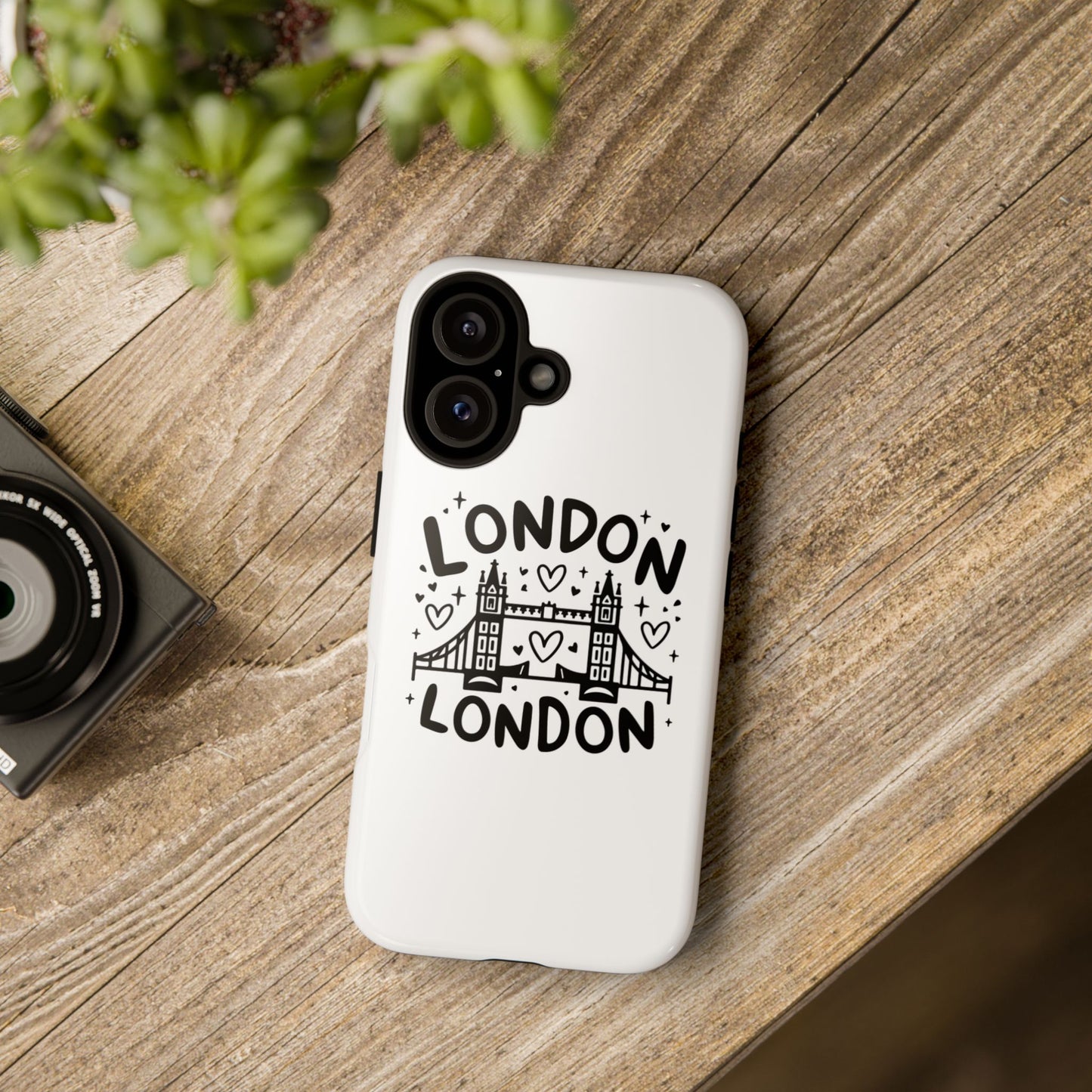 Love London Bridge Phone Case, Tough Cases for London Lovers, Cute Protection, Travel Gift, Phone Accessory, Design with Love