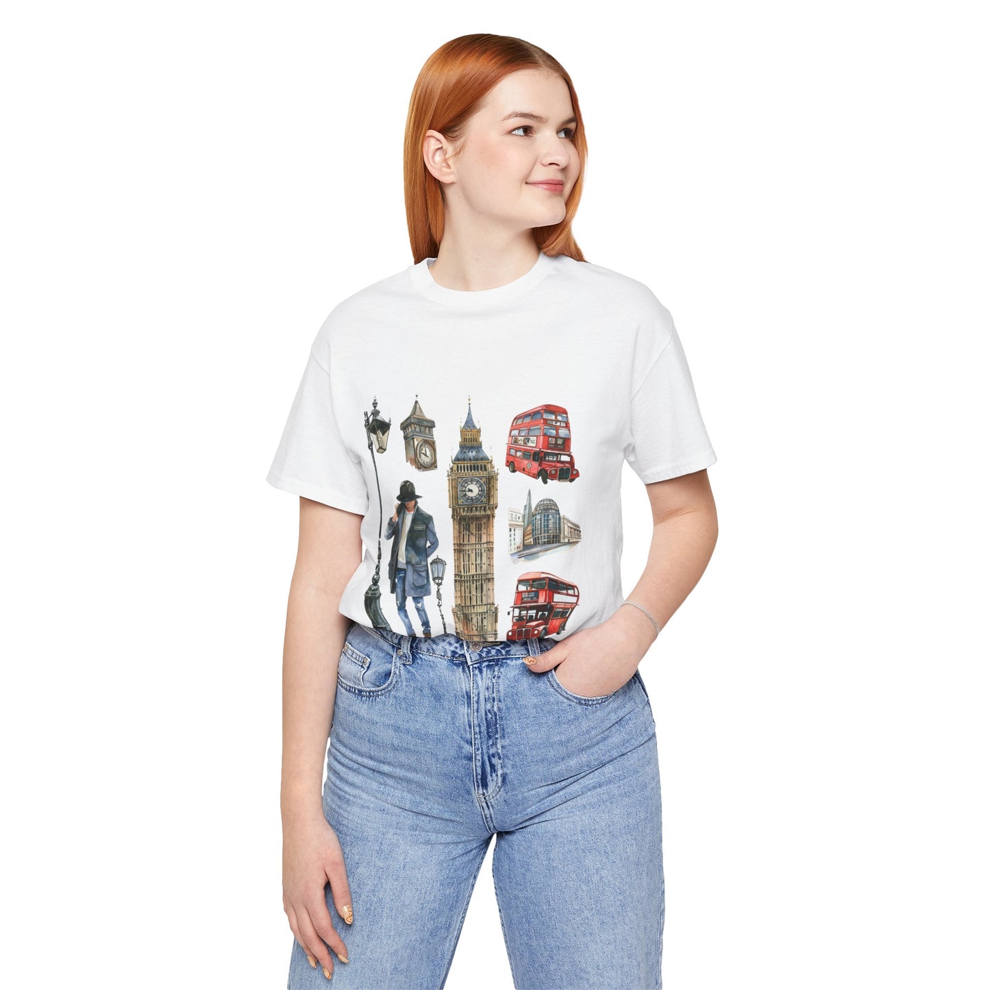 Unisex Jersey Short Sleeve Tee - Old World Charm - Vintage English Icons