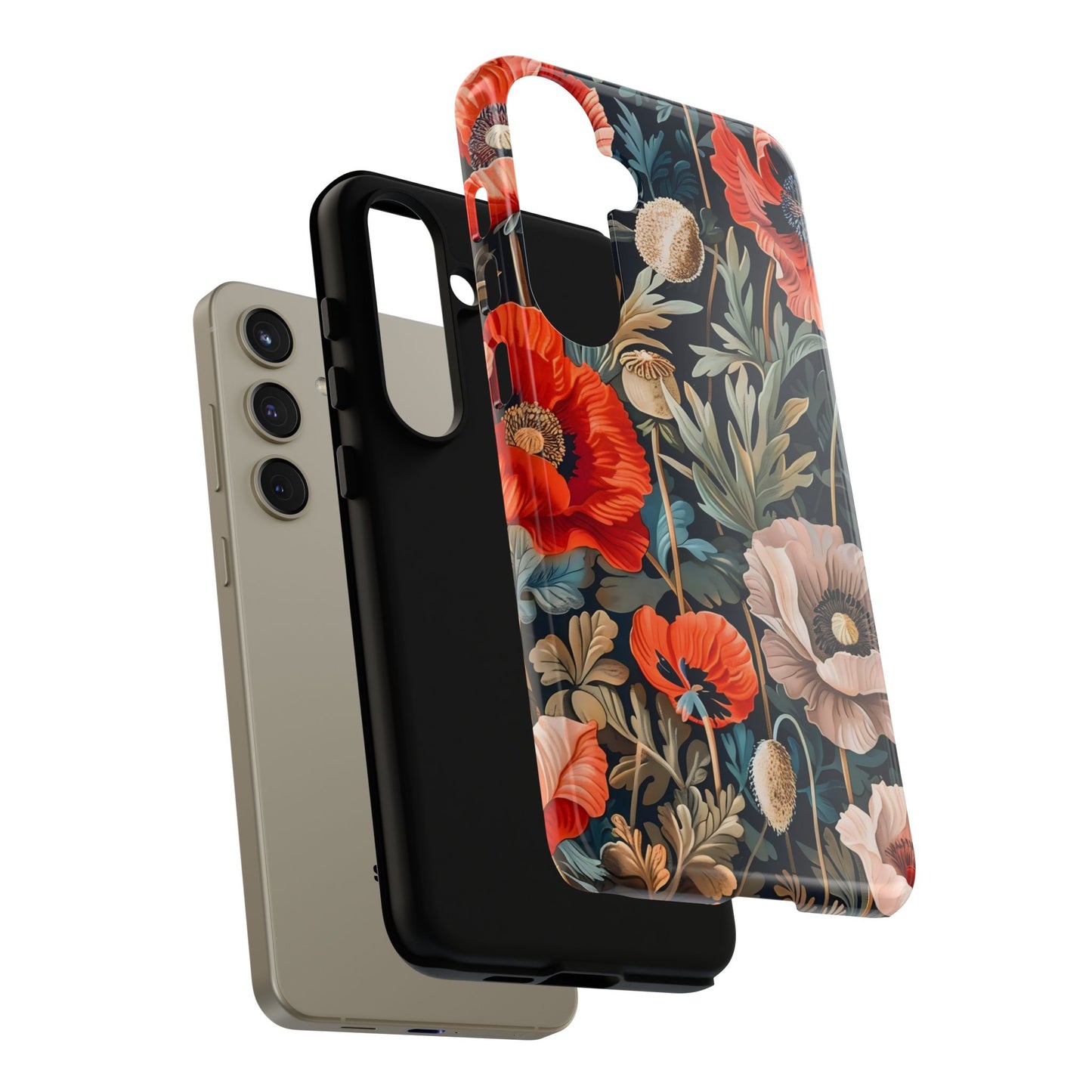 Floral Phone Case - Tough Cases, Flower Design, Chic Tech Accessories, Stylish Gifts, Unique Phone Protectors