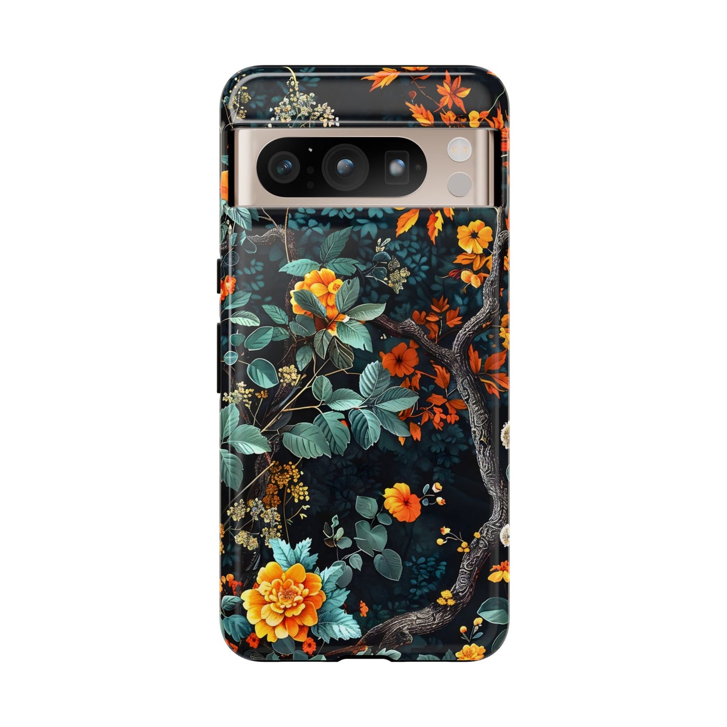 Floral Phone Case | Tough Cases, Protective Cover, Gift for Her, Autumn Vibes, Floral Phone Accessory, Unique Design
