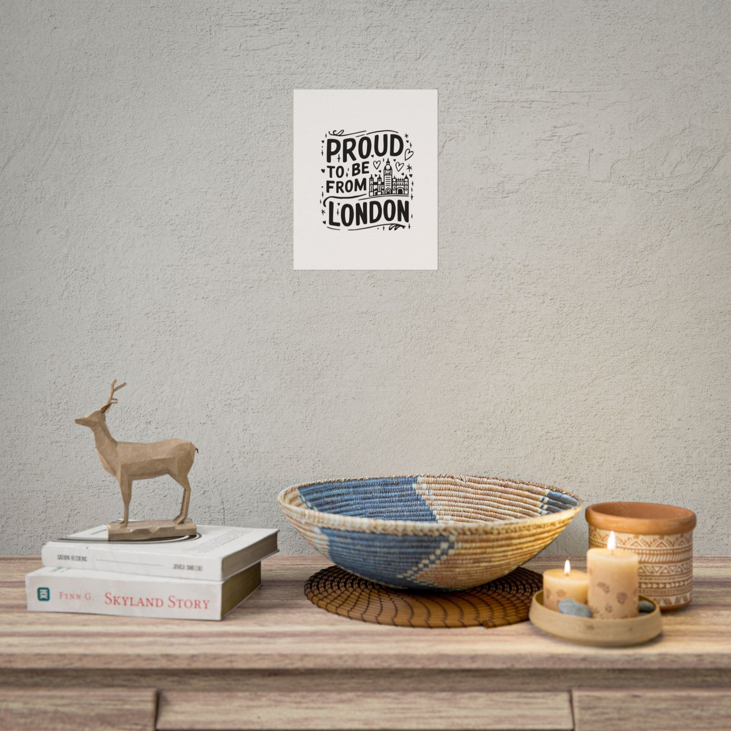 Proud London Poster Print, London Art Print, Home Decor, Gift for Londoners, Travel Poster, Wall Art