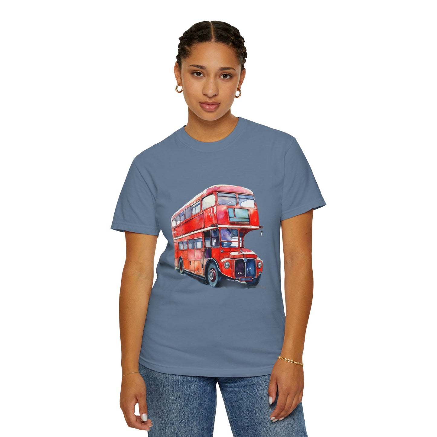 Unisex Garment-Dyed T-shirt - London’s Pride: The Iconic Red Bus