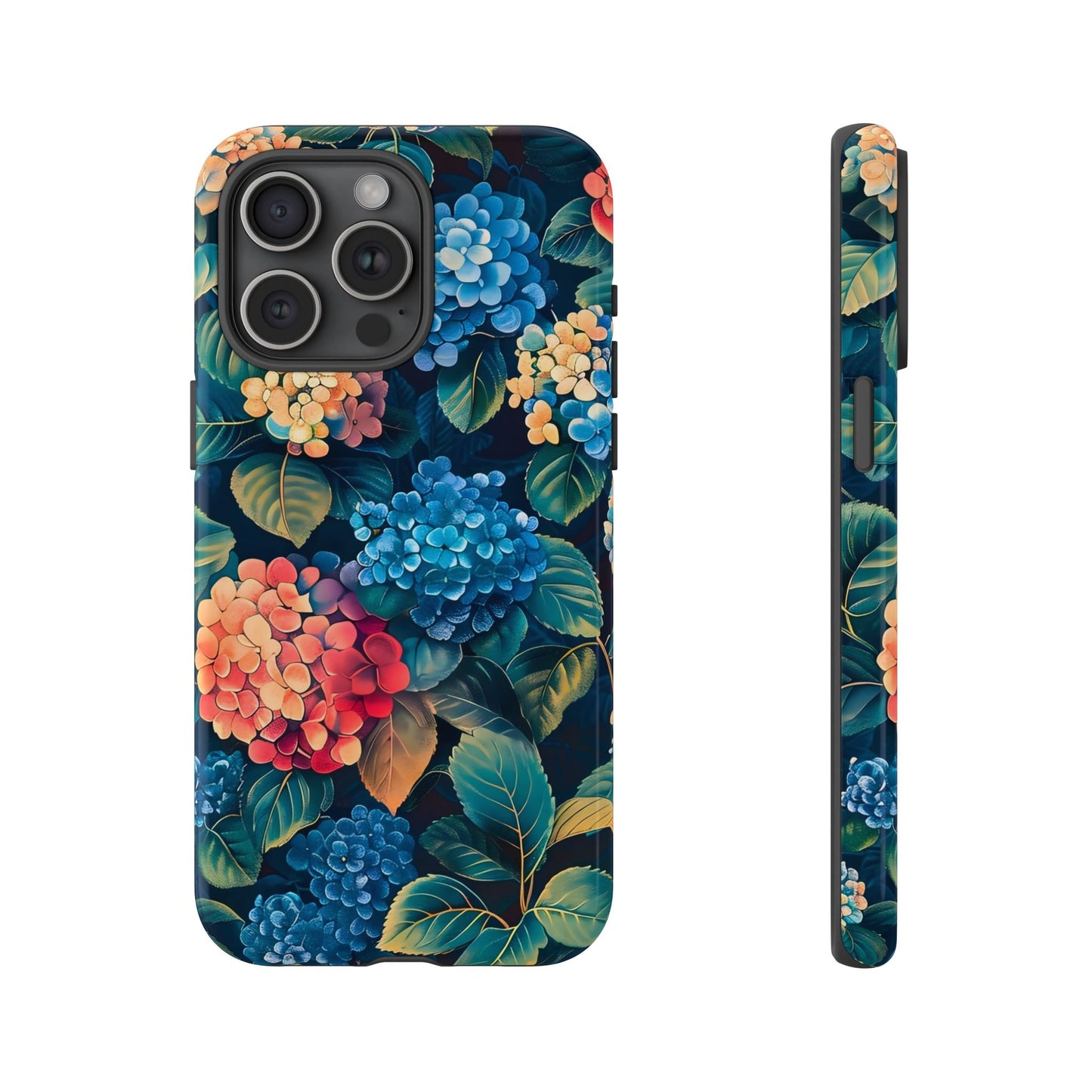Floral Tough Phone Case, Durable Smartphone Cover, Flower Design, Gift for Her, Stylish Protection