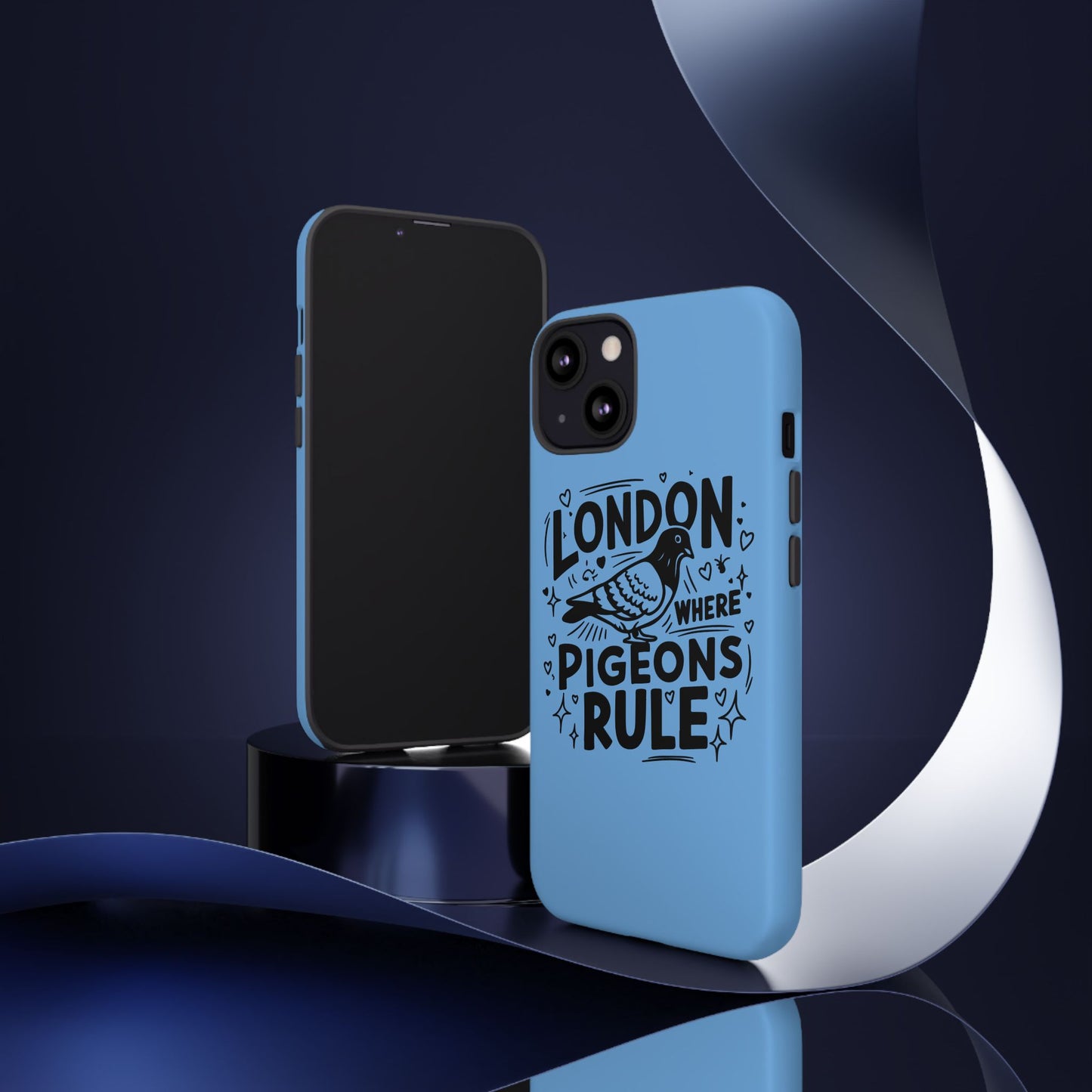 London Pigeon Phone Case, Urban Art Accessory, Tough Phone Cover, Gift for Bird Lovers, London Souvenir, Unique Cell Phone Case