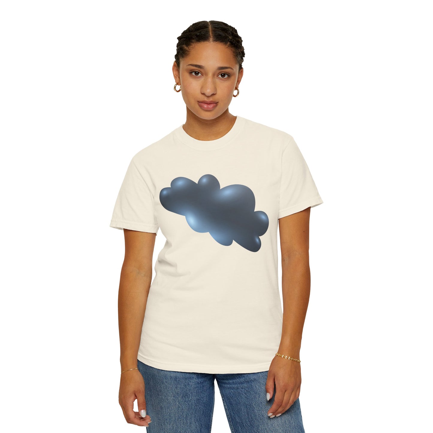 Unisex Garment-Dyed T-shirt - Serene Cloudscape - Dreamy Cloud Design