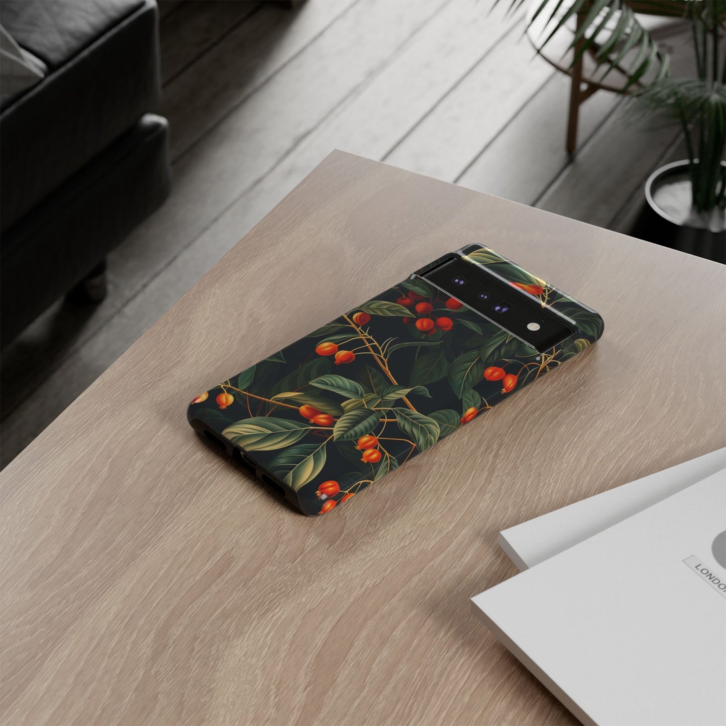 Tough Cases, Floral Phone Case, Nature-Inspired Tech, Unique Gift, Phone Accessory, Botanical Design, Fall Vibes