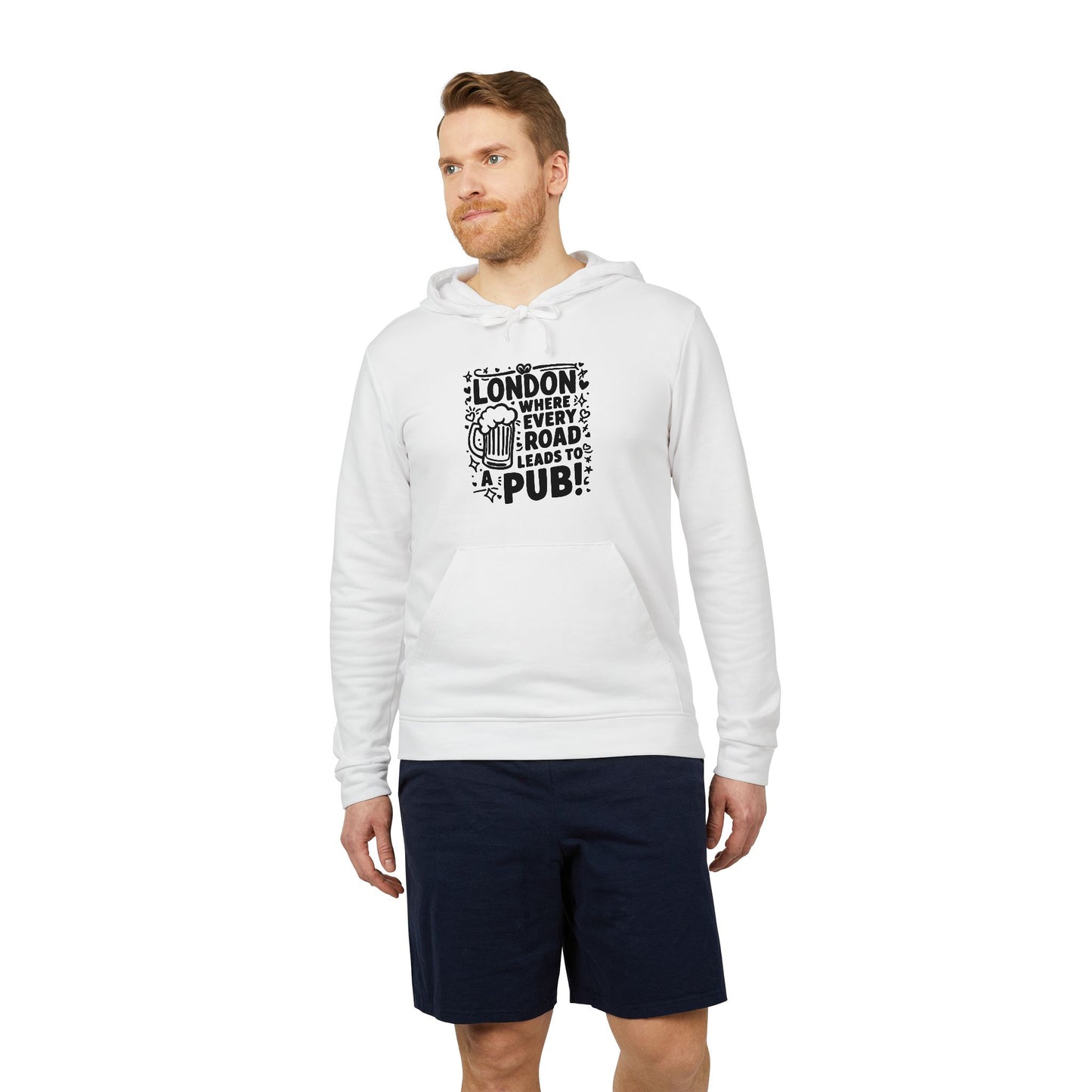 adidas Unisex Fleece Hoodie - London's Pub leading Road