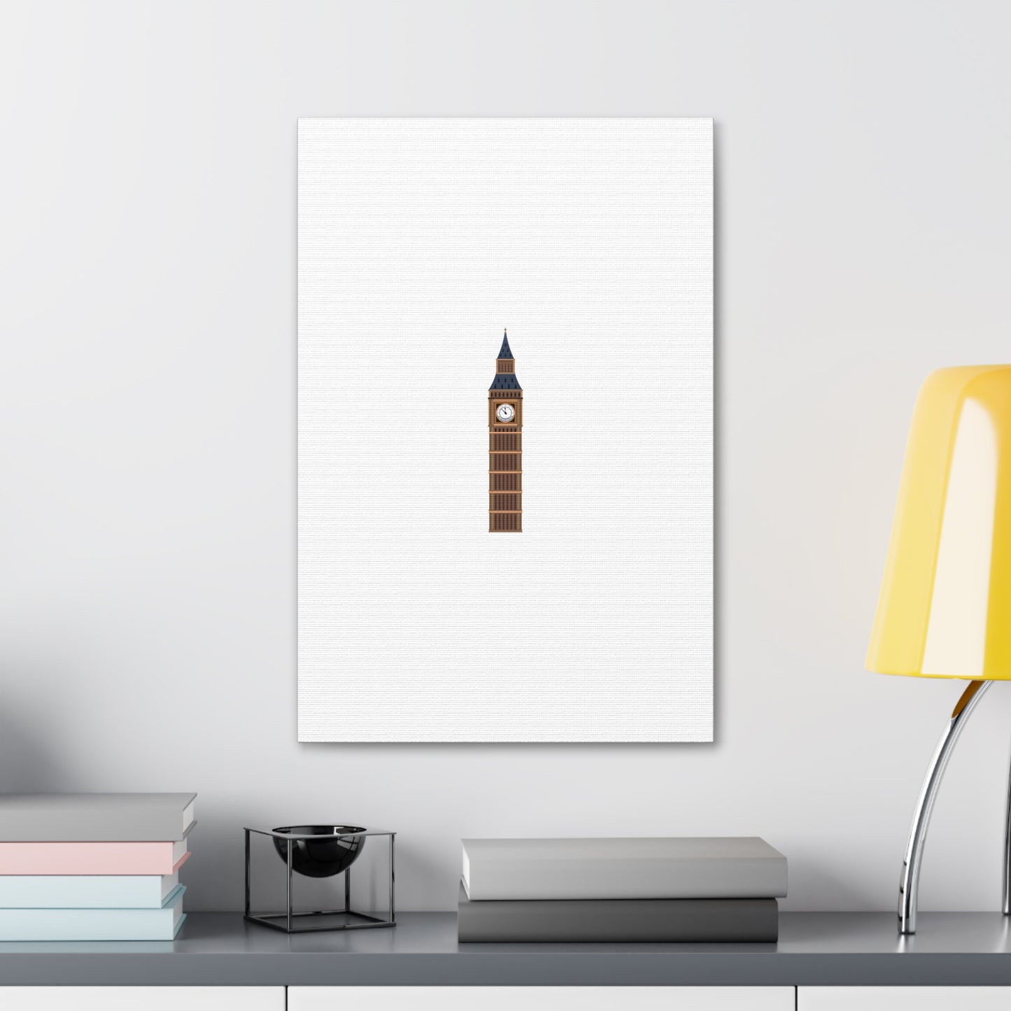 Big Ben Canvas Wall Art, Modern Home Decor, London Decor, Gift for Travel Lovers, Office Wall Art, Minimalist Art Print