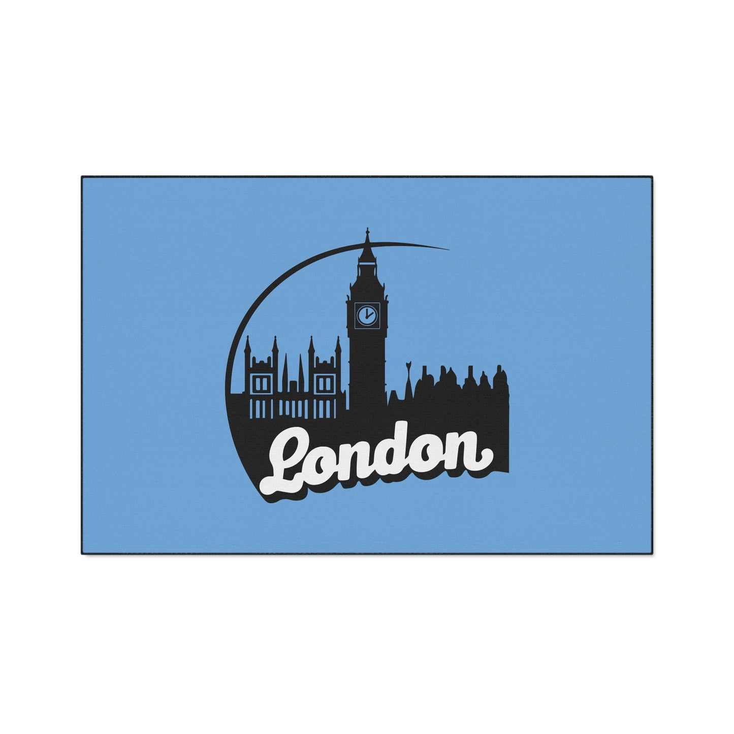 London Skyline Heavy Duty Floor Mat, Home Decor, Rug, Kitchen Mat, Entryway Welcome Mat, Gift for Travelers