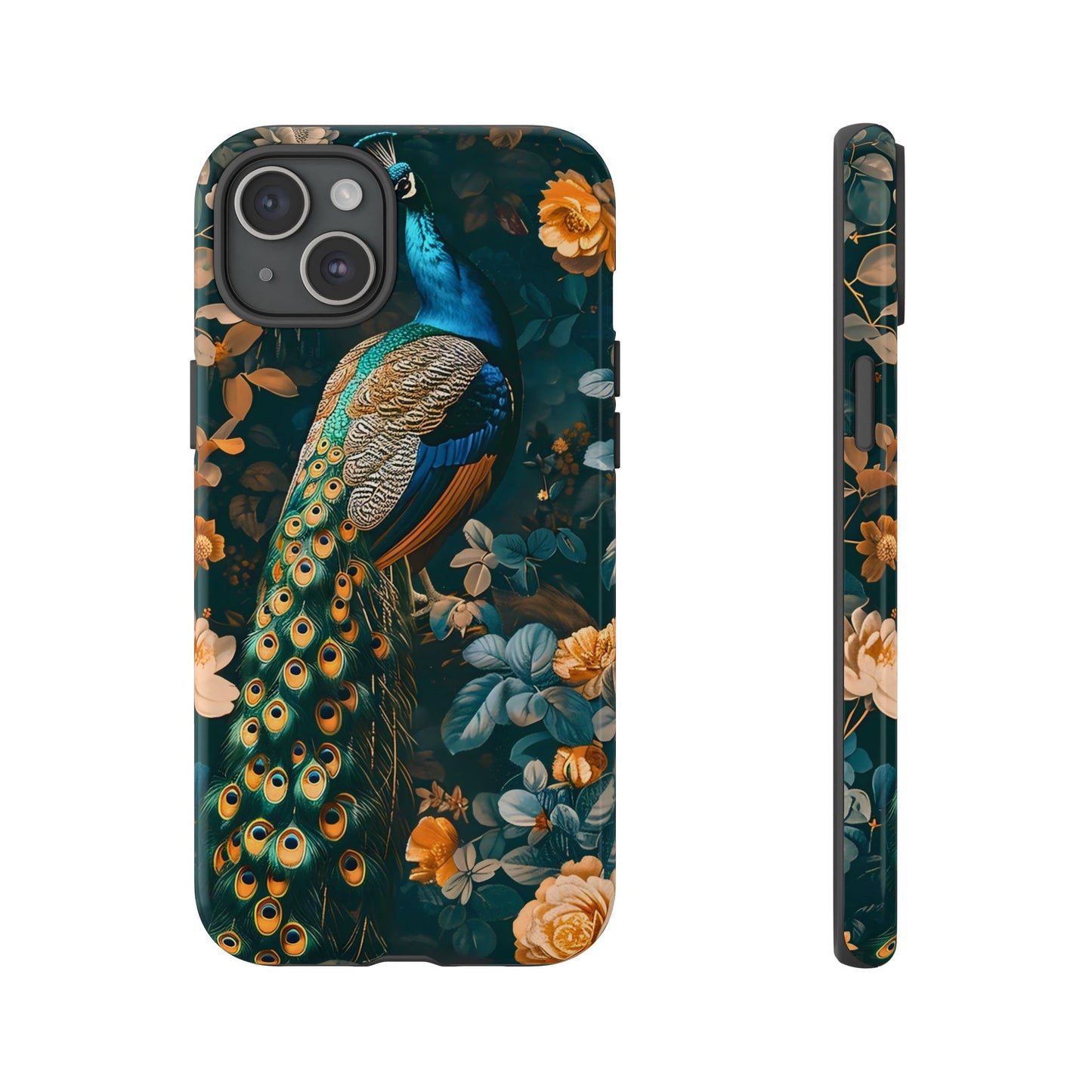 Peacock Phone Case - Elegant Floral Design, Tough Case for Protection, Unique Gift for Nature Lovers, Stylish Accessory, Eco-Friendly