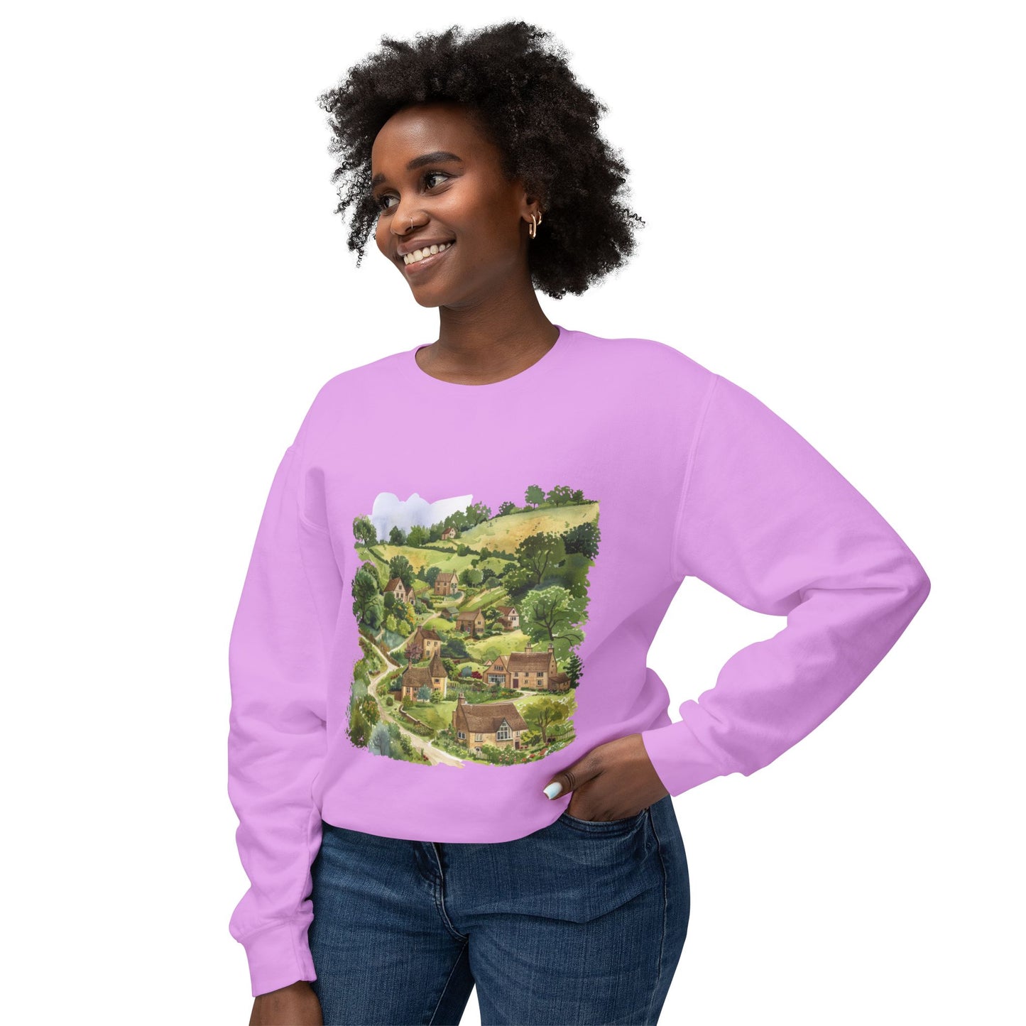 Unisex Lightweight Crewneck Sweatshirt - A Classic British Home