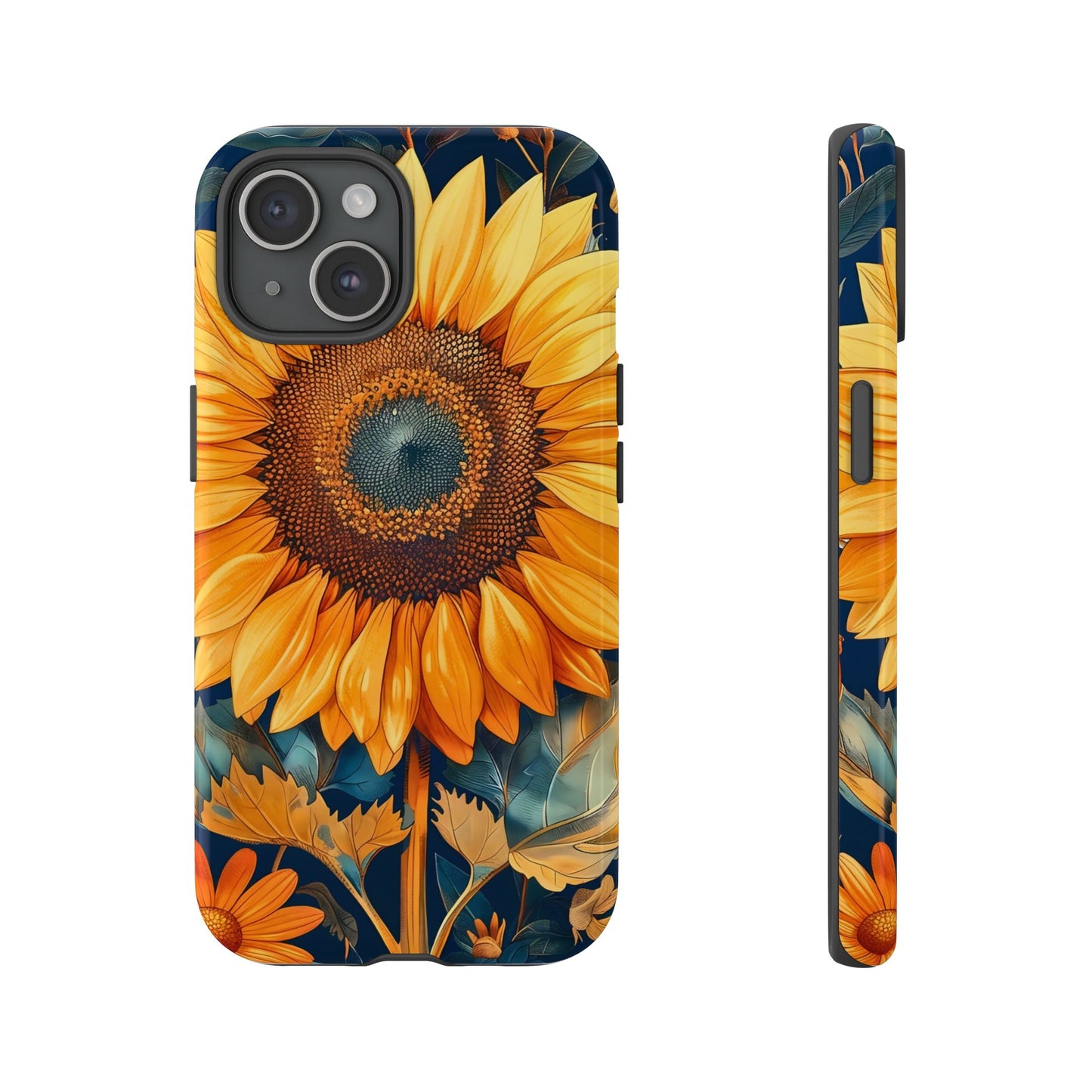 Sunflower Phone Case - Floral Design for Nature Lovers, Cute Spring Accessory, Gift for Her, Eco-Friendly Cover