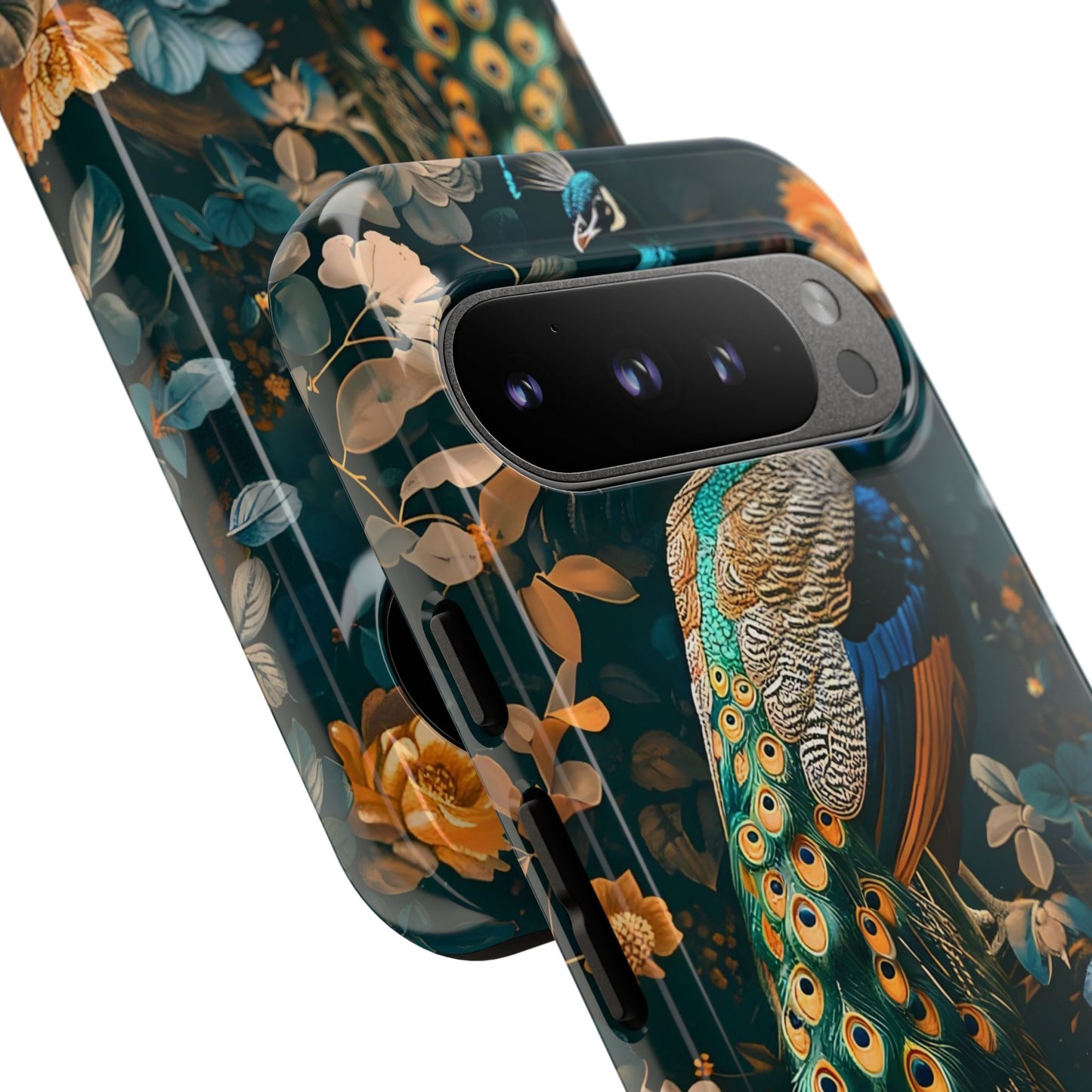 Peacock Phone Case - Elegant Floral Design, Tough Case for Protection, Unique Gift for Nature Lovers, Stylish Accessory, Eco-Friendly