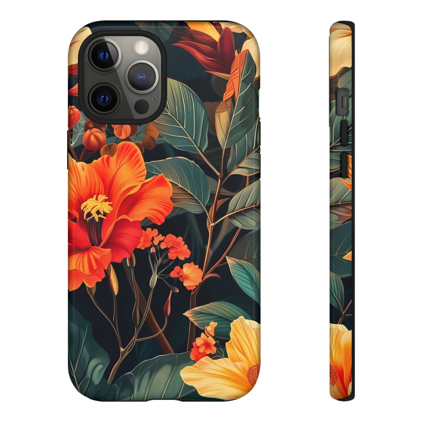 Tough Floral Phone Case | Tropical Vibe, Gift for Nature Lovers, Summer Beach Accessory, Floral Pattern, Trendy Phone Accessories